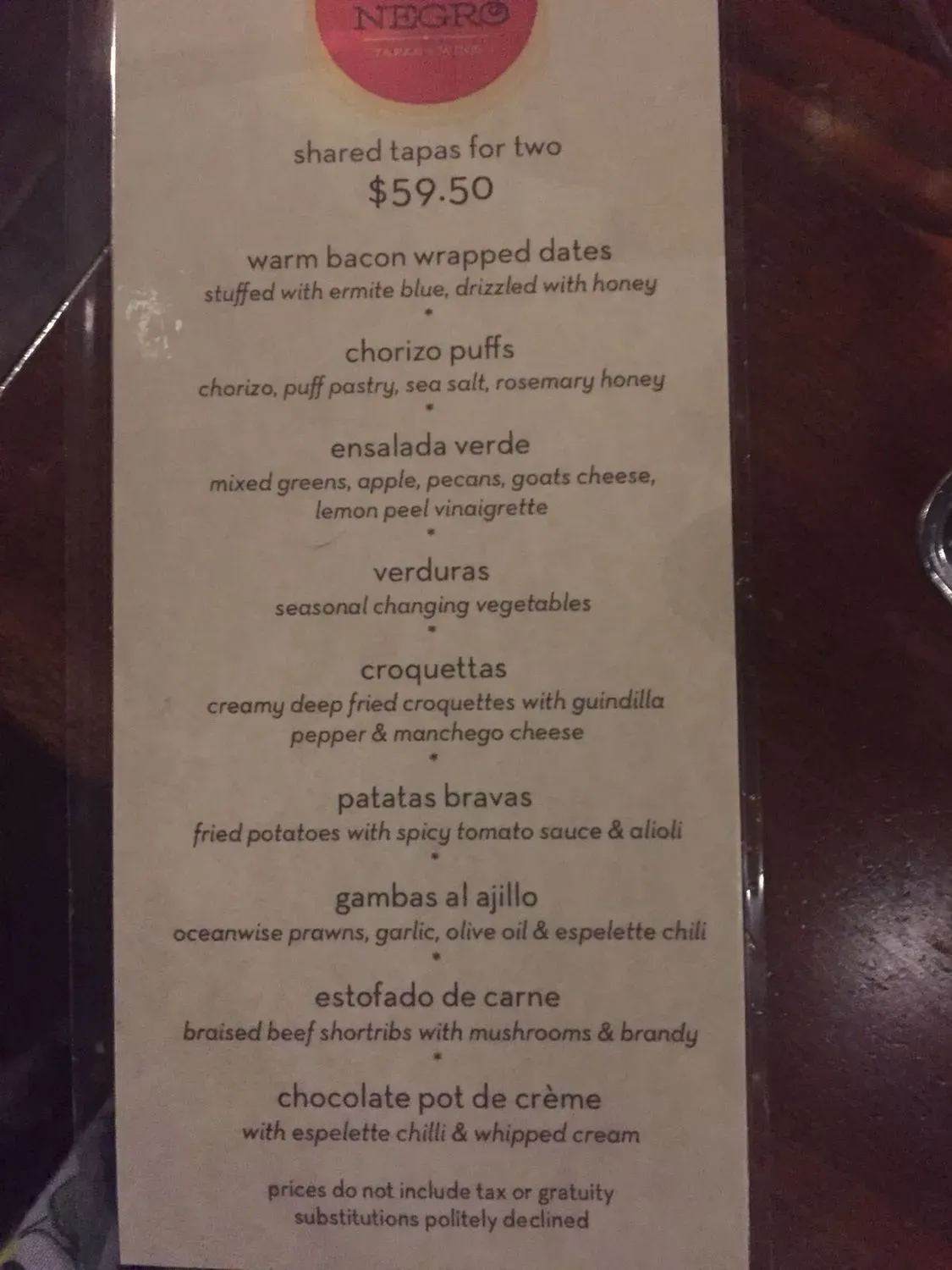 Menu 6