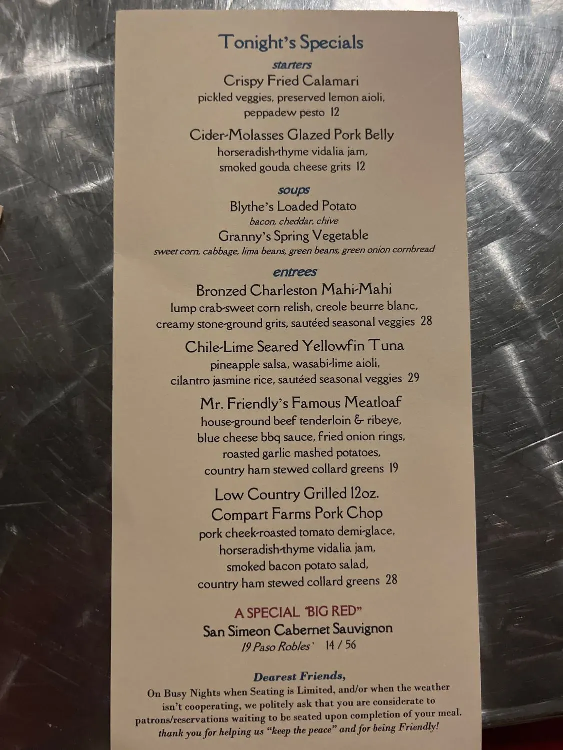 Menu 4