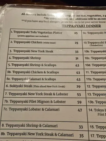 Menu 5