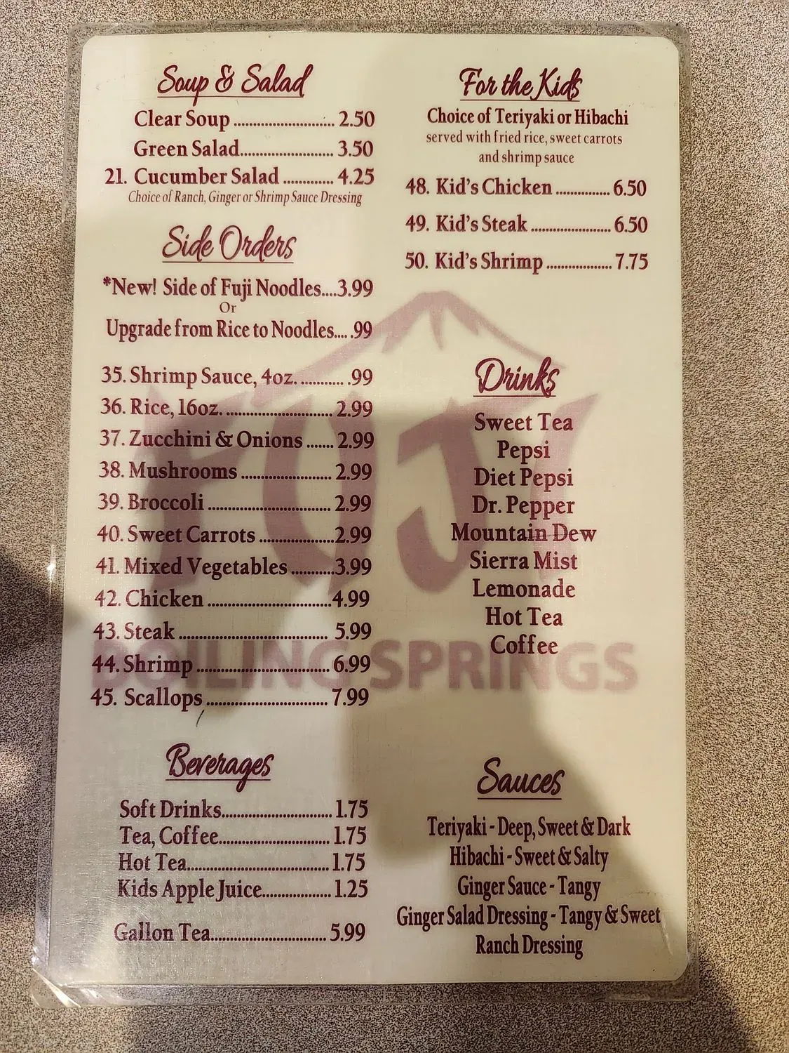 Menu 2