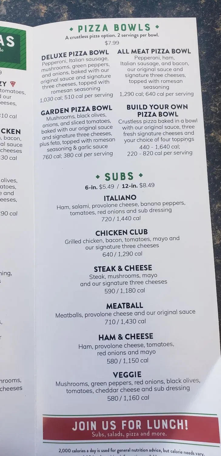 Menu 1