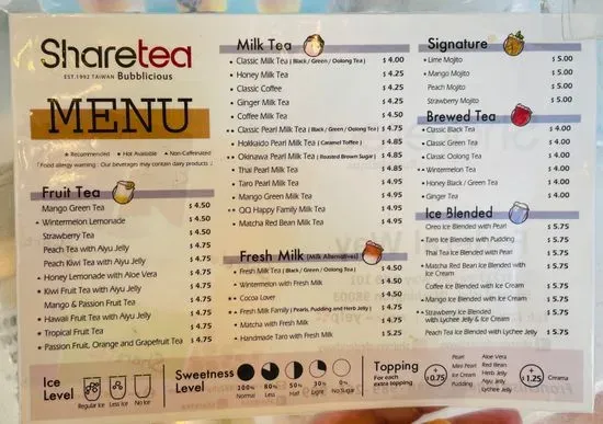 Menu 1