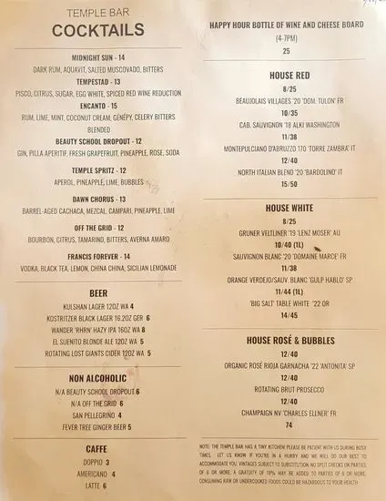 Menu 1