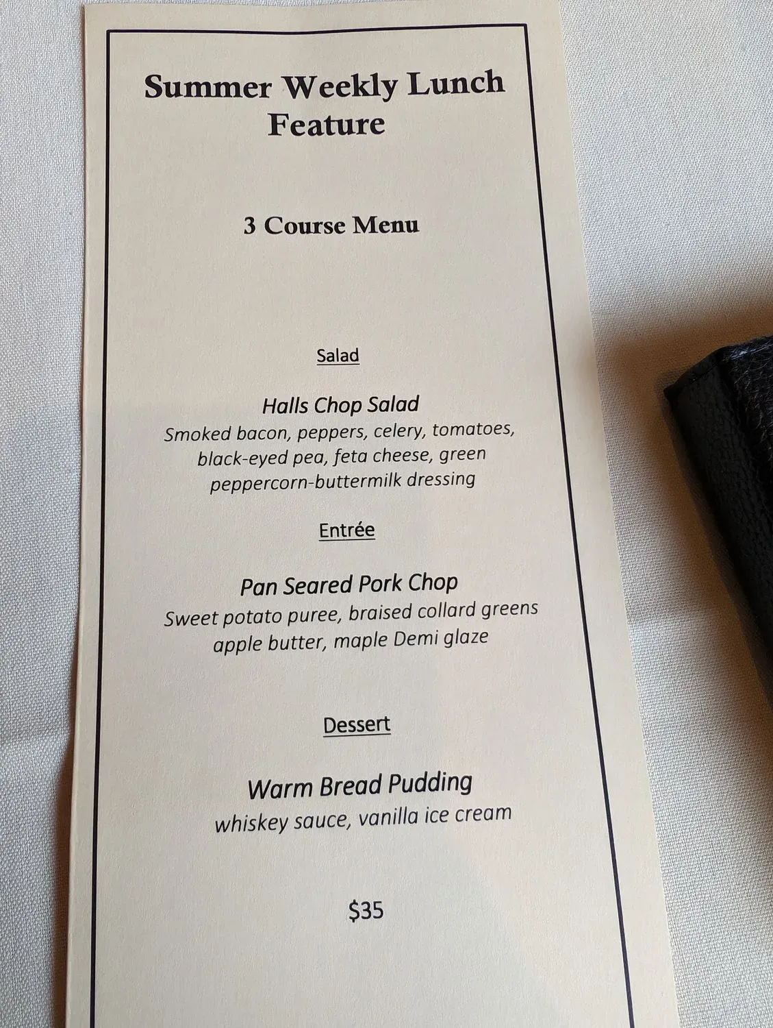 Menu 5