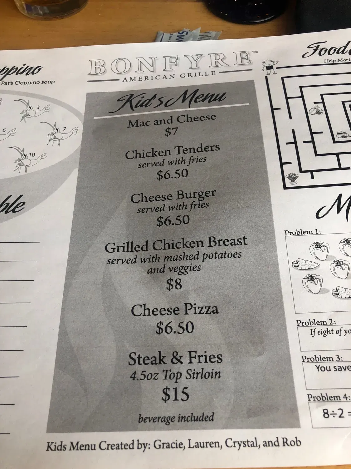 Menu 4