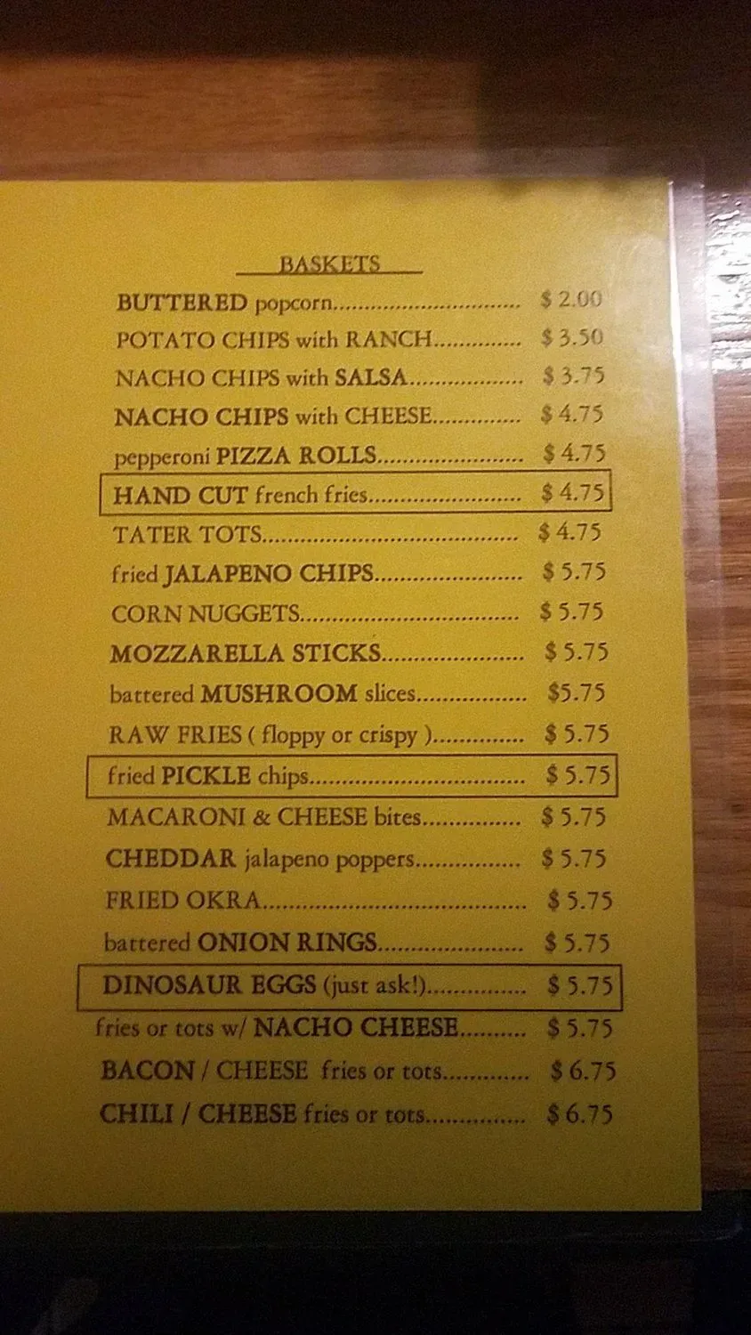 Menu 5