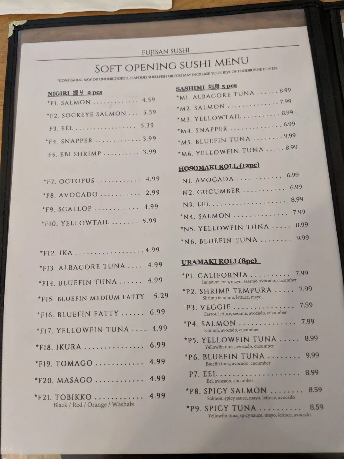 Menu 4