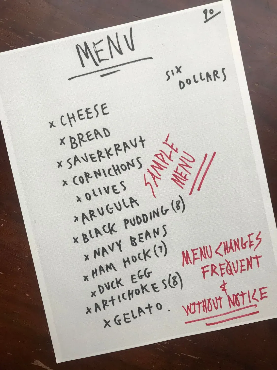 Menu 5