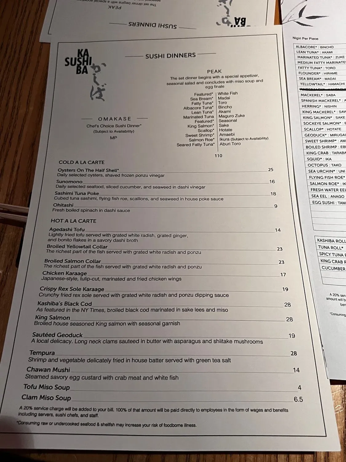 Menu 5