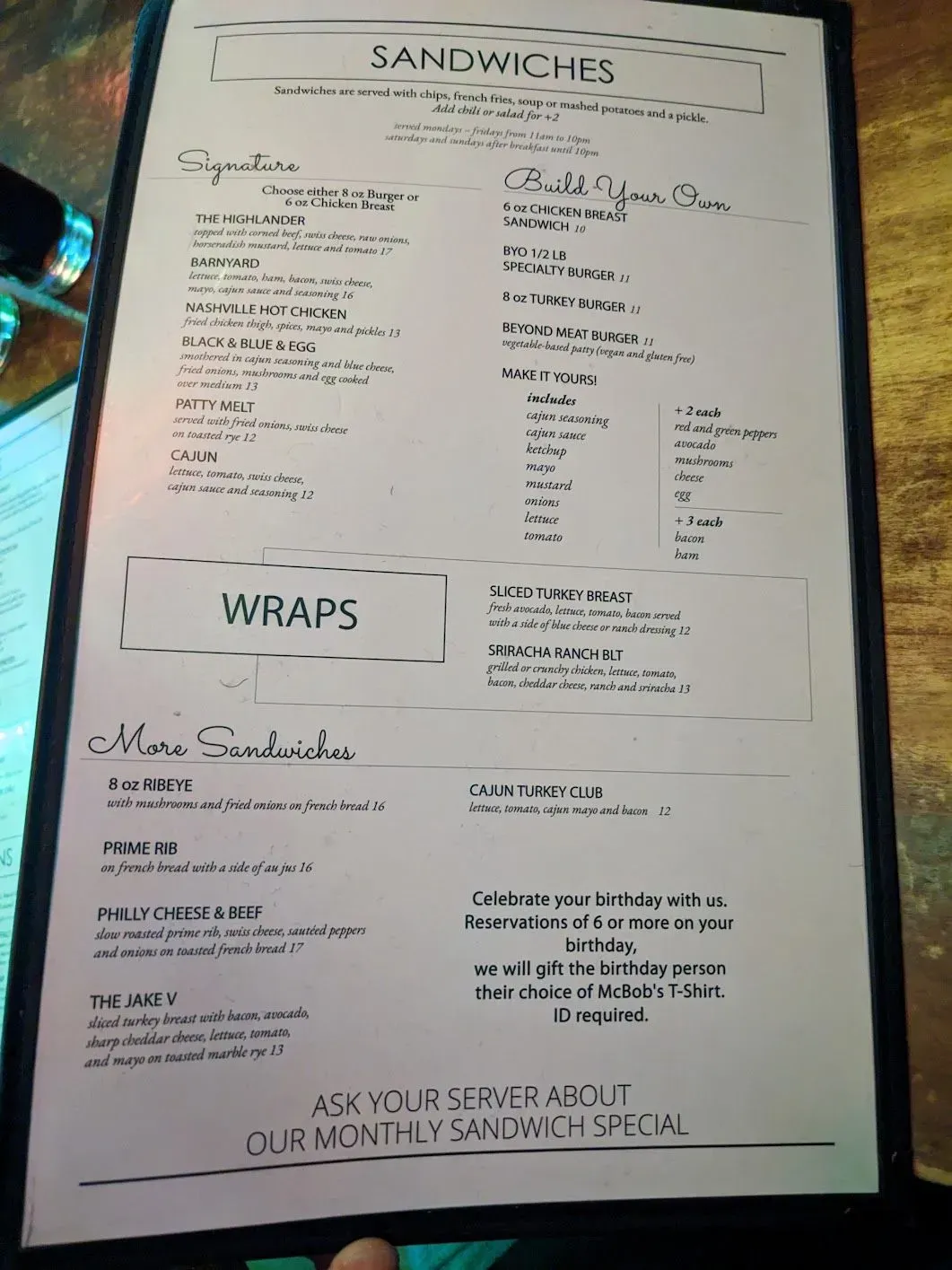 Menu 2