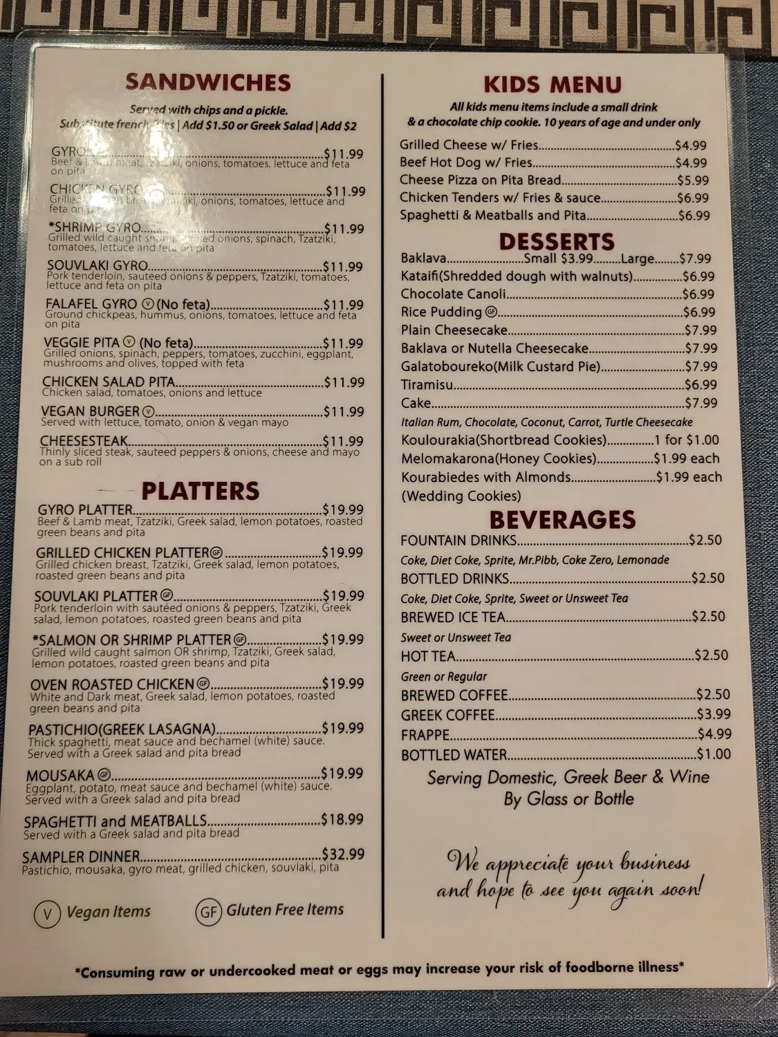 Menu 4