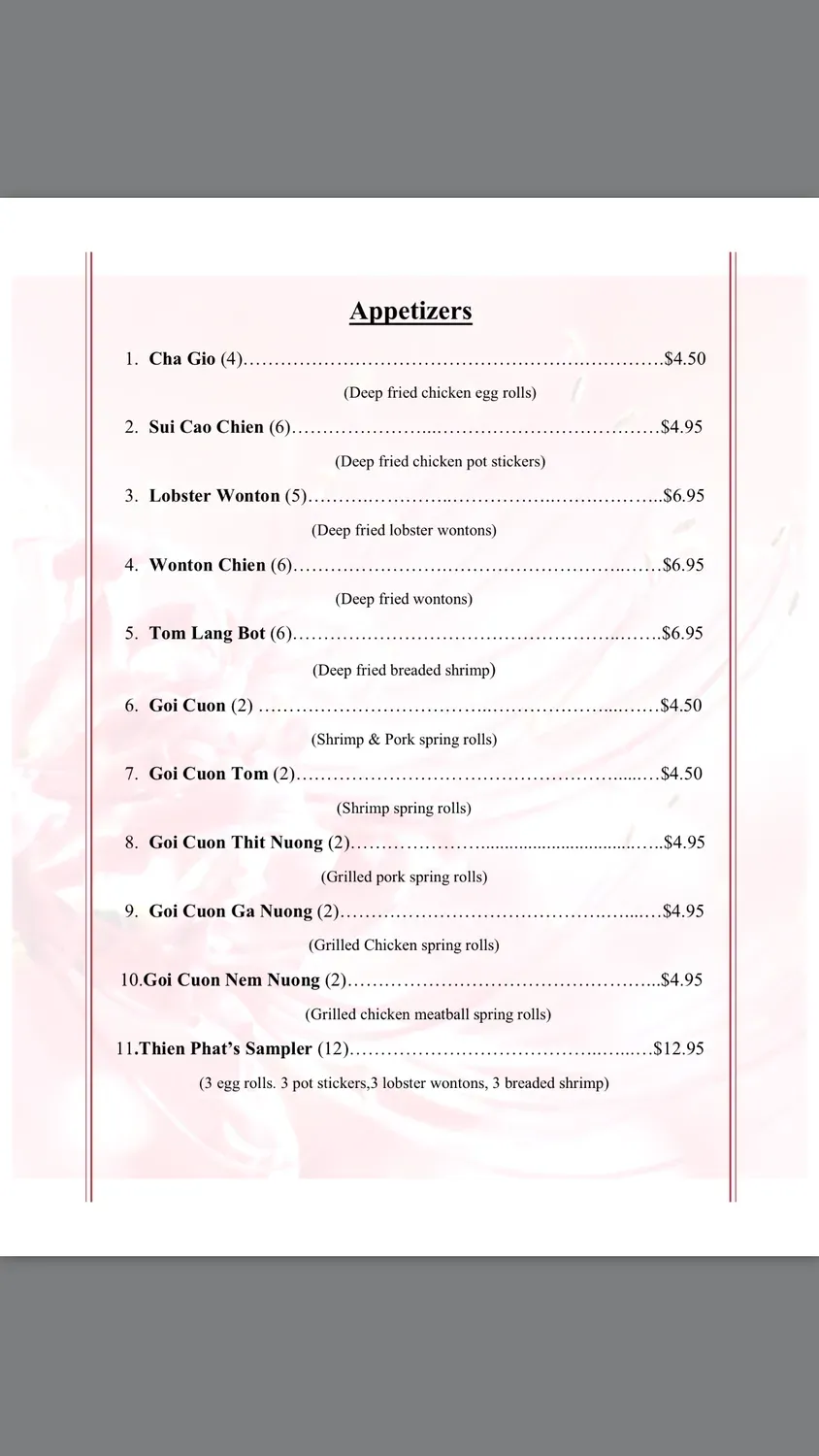 Menu 6