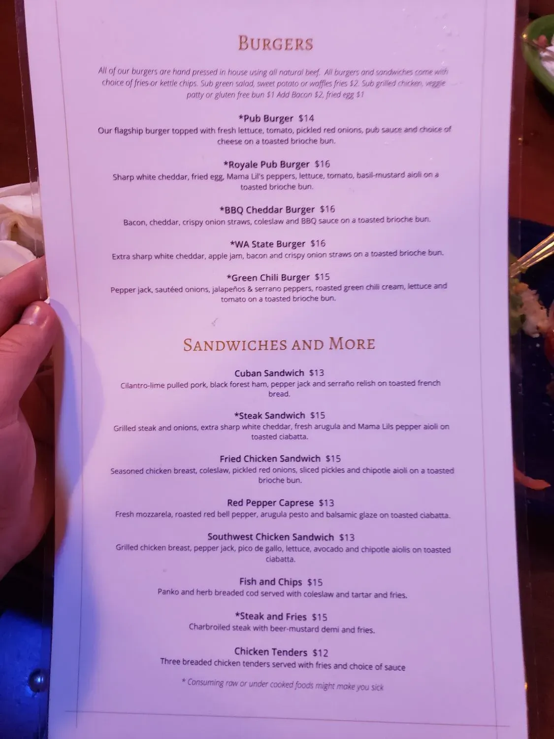 Menu 4