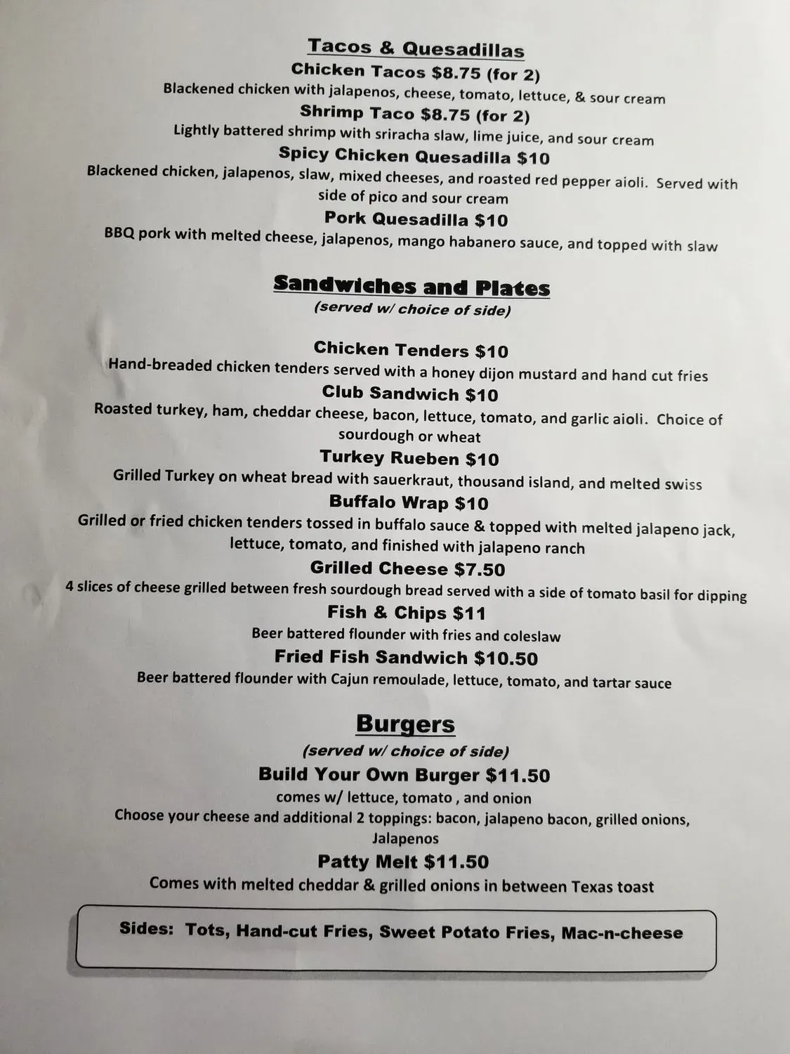 Menu 1