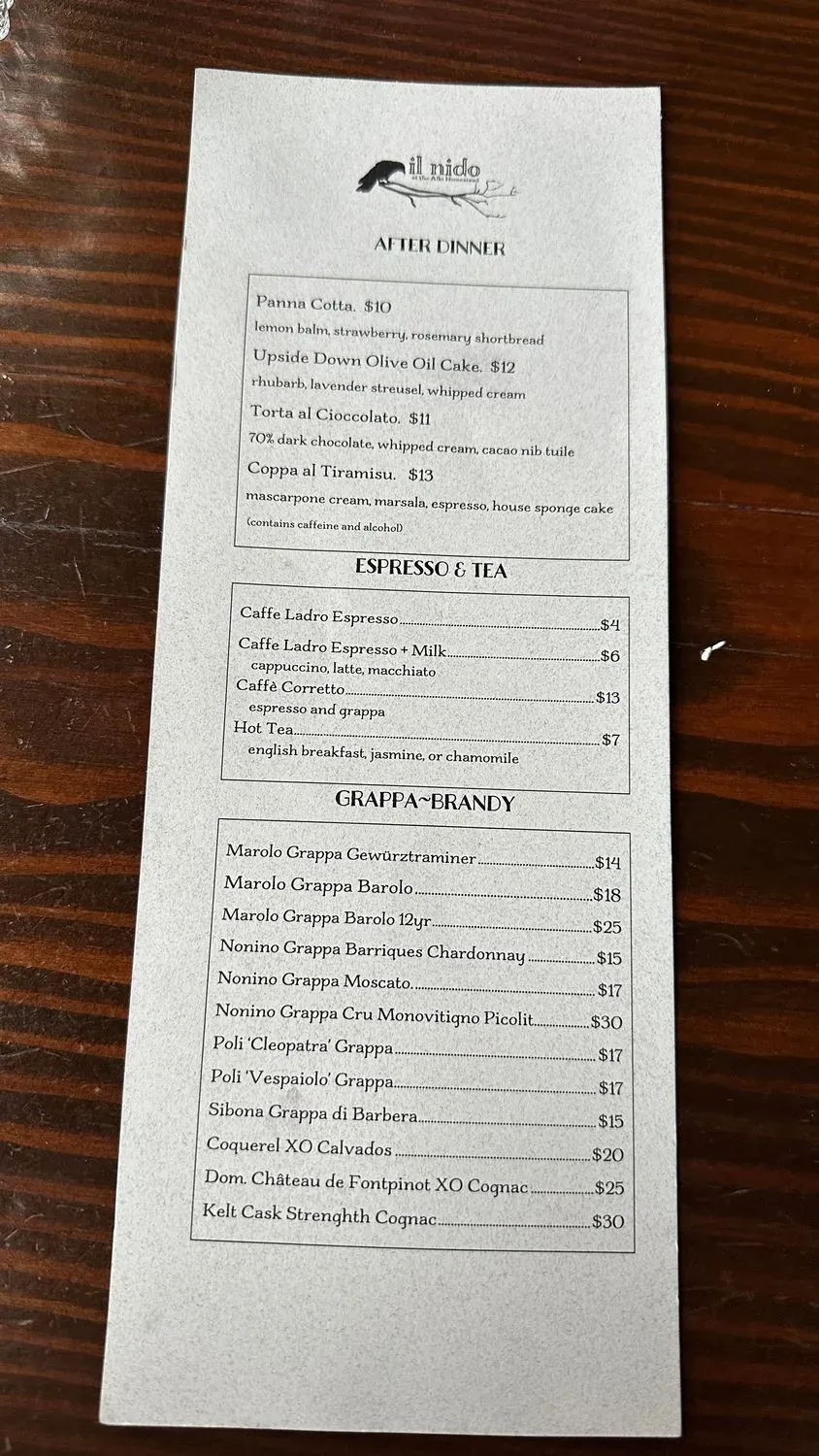 Menu 5