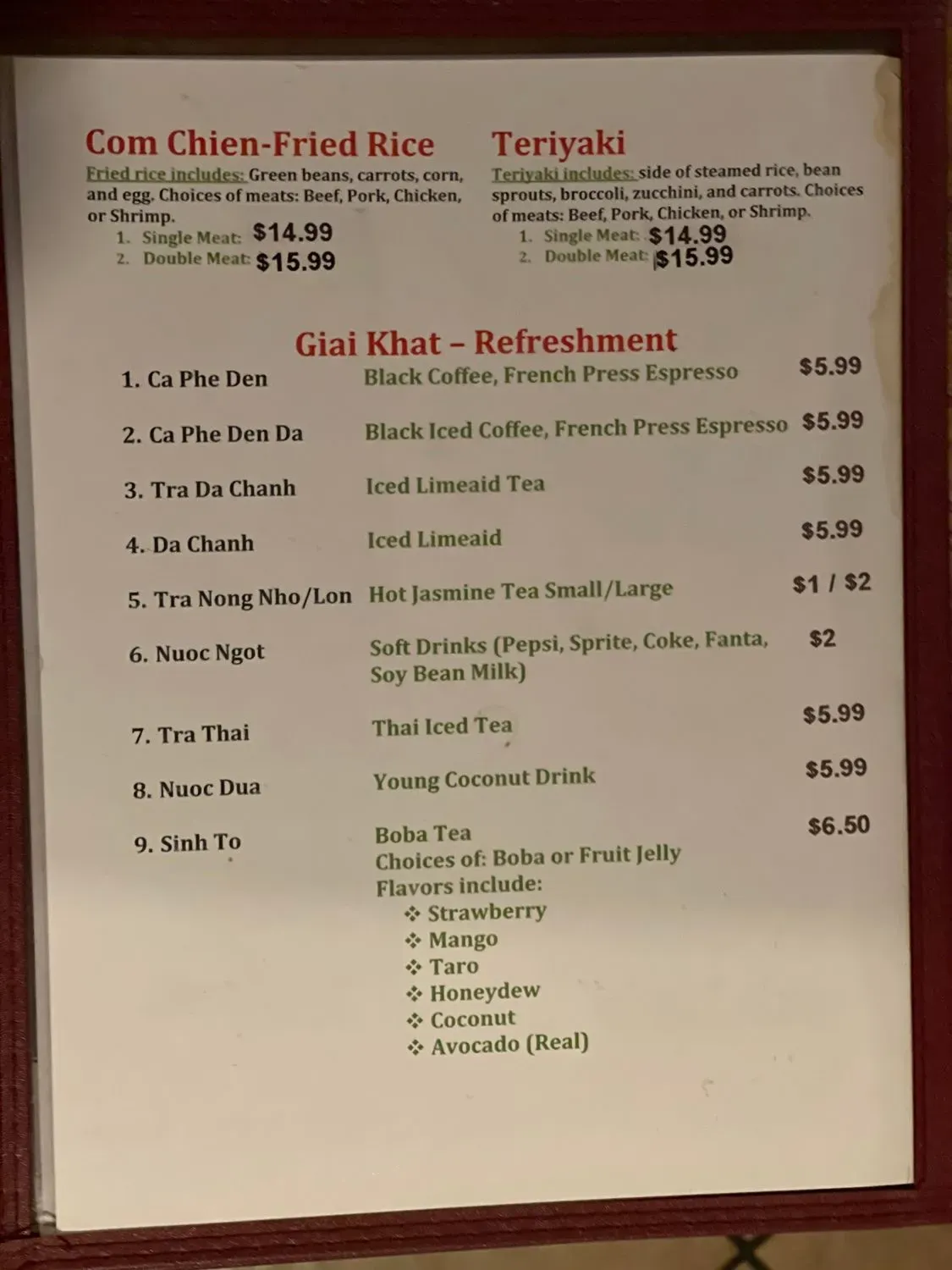 Menu 4