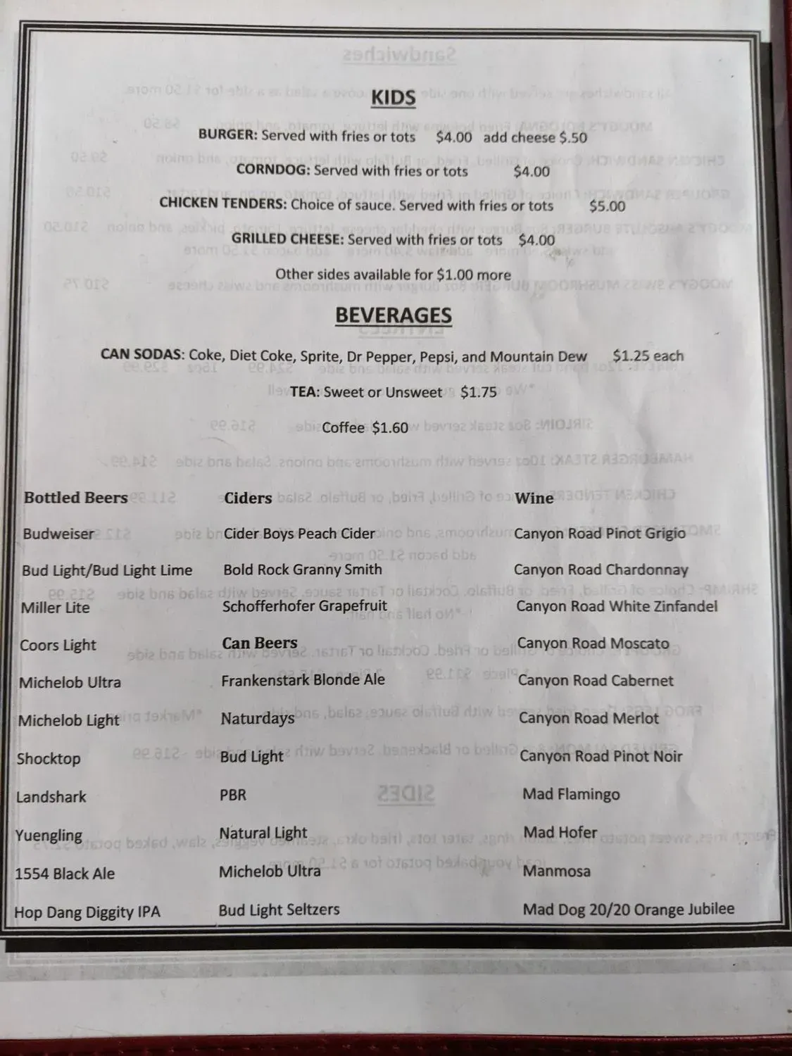 Menu 4