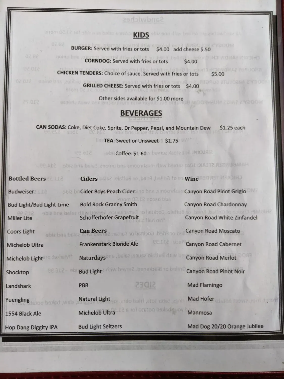 Menu 4