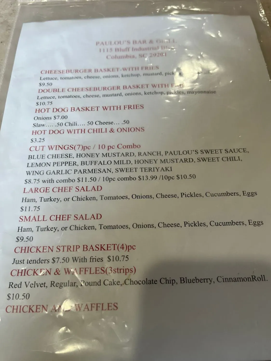 Menu 3