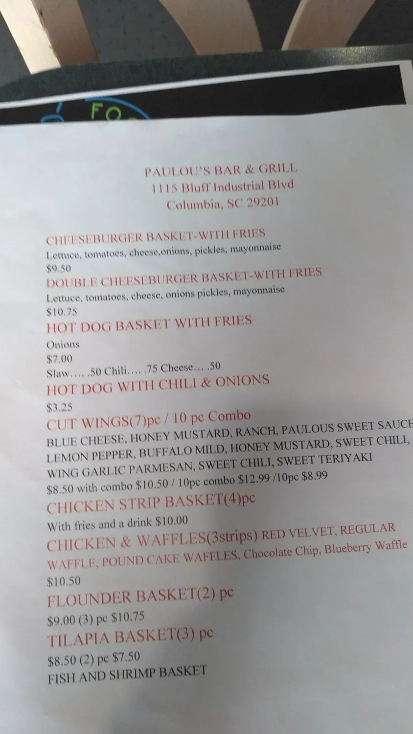 Menu 5