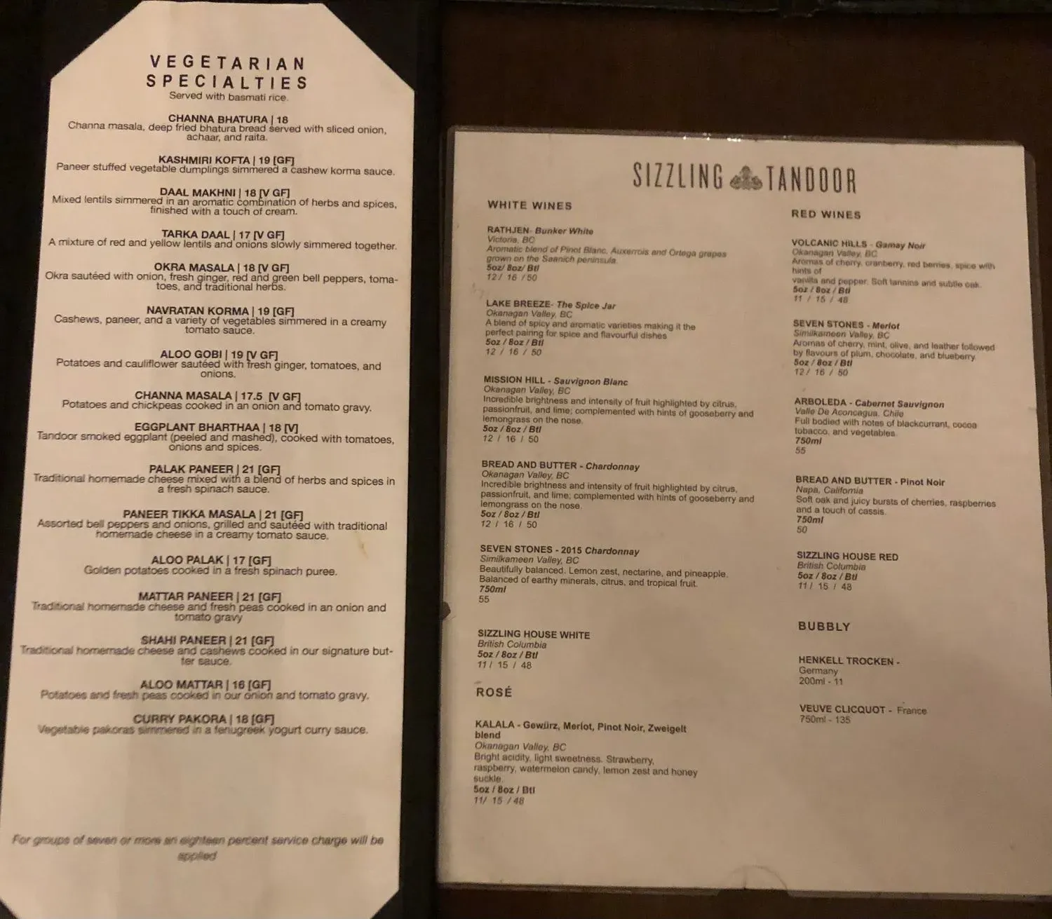 Menu 5