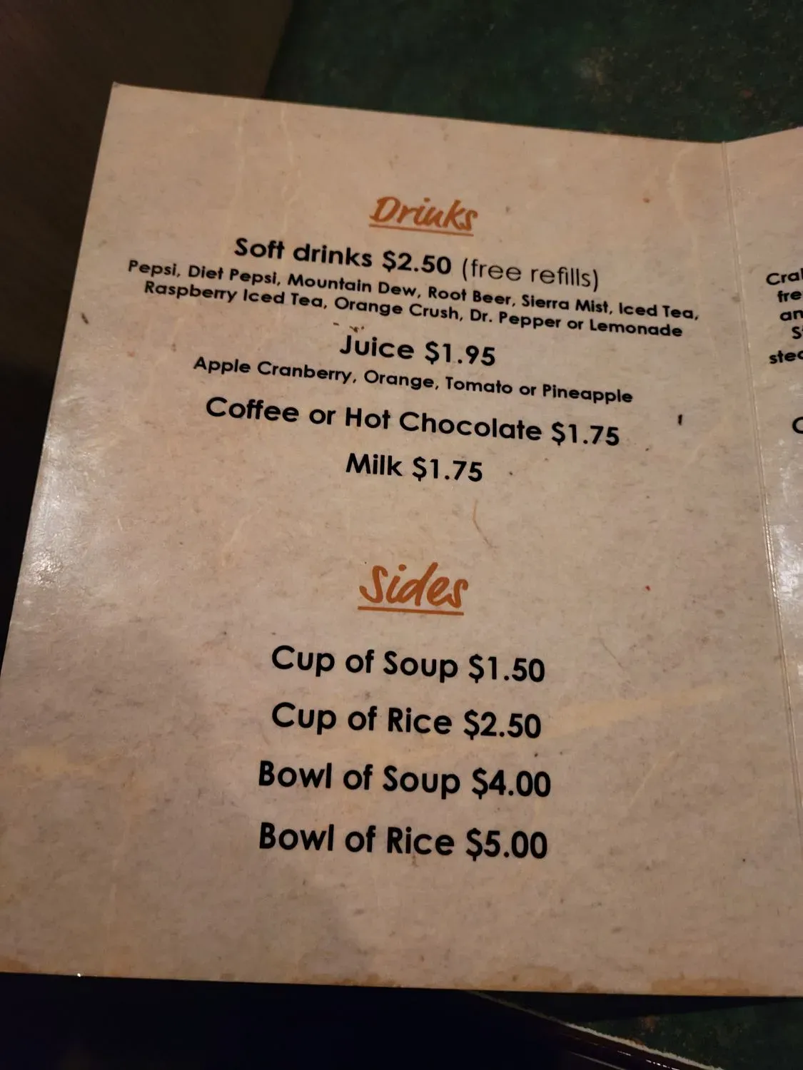 Menu 4