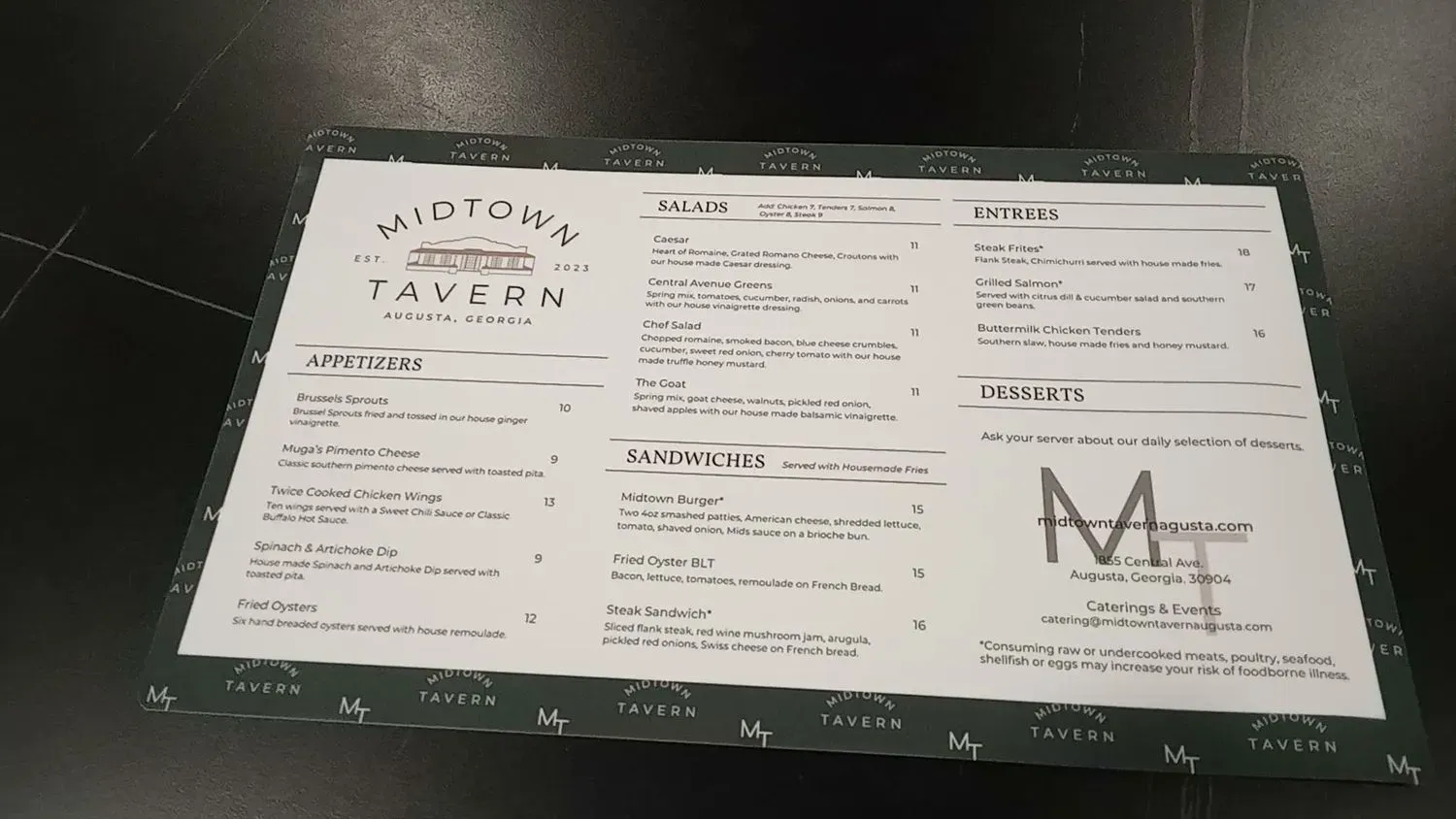 Menu 1