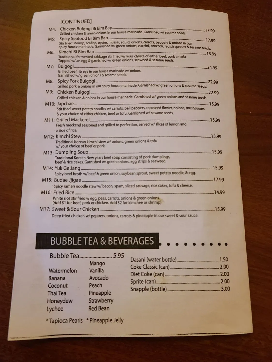 Menu 6