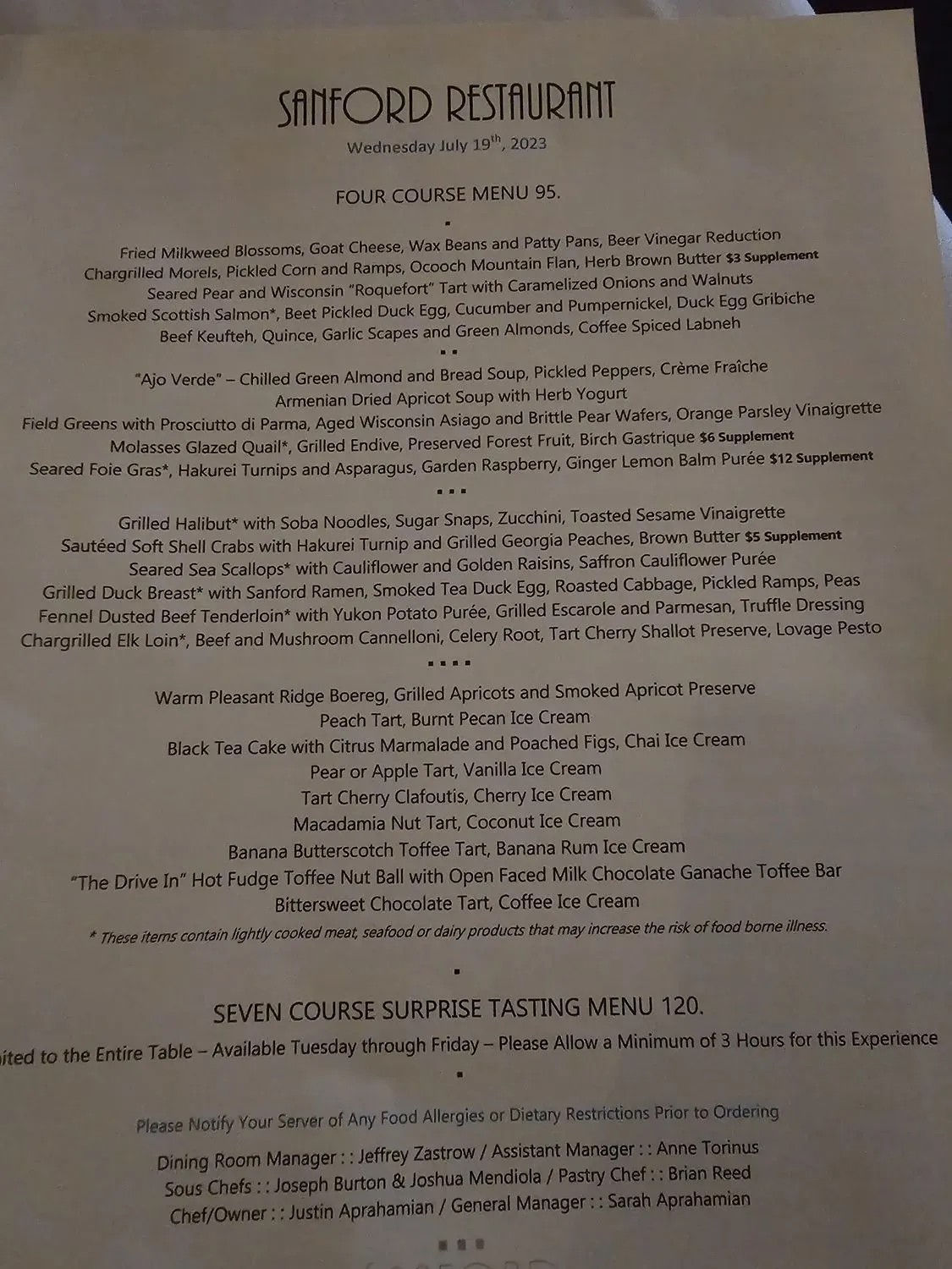 Menu 5