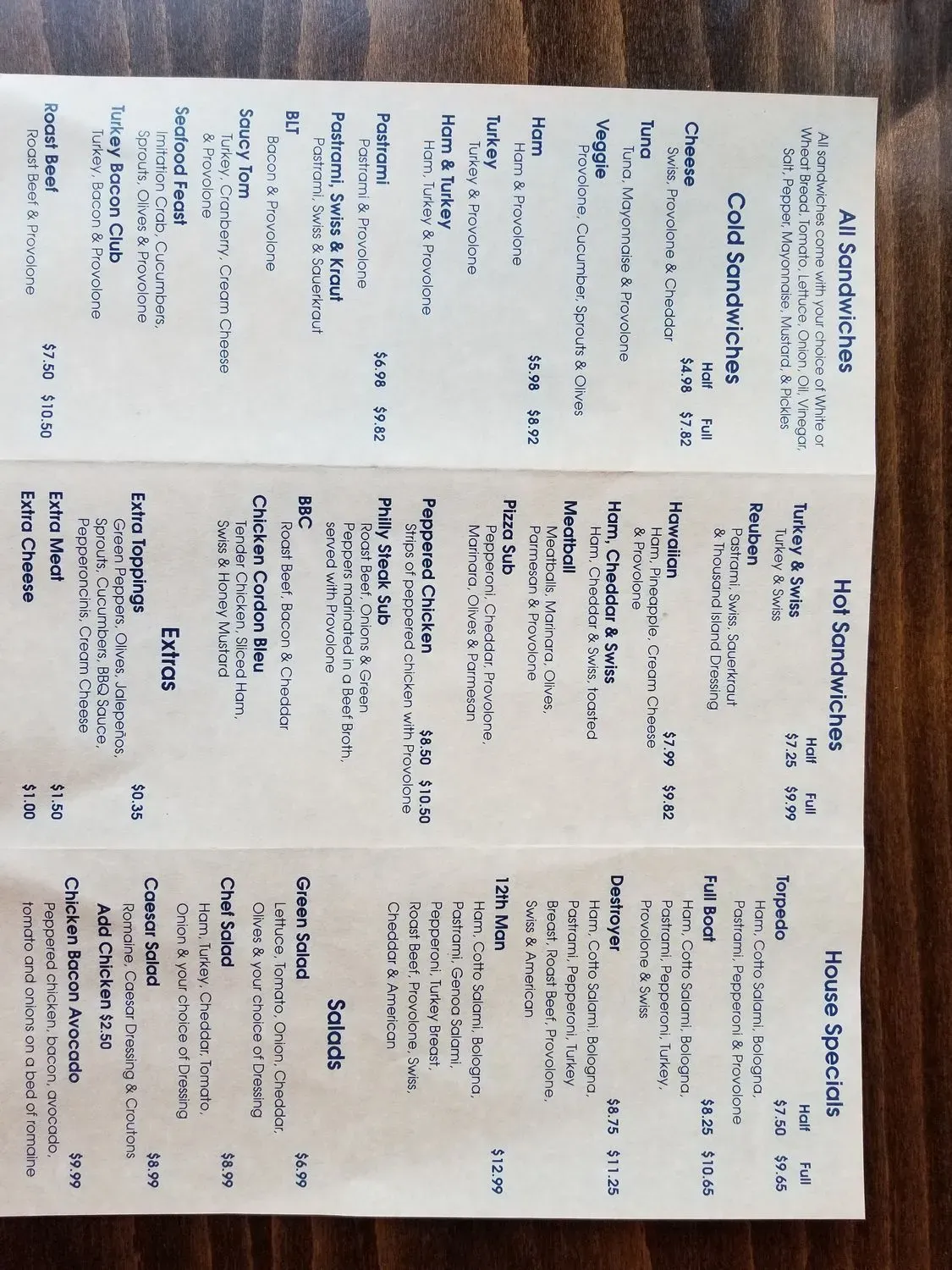 Menu 4