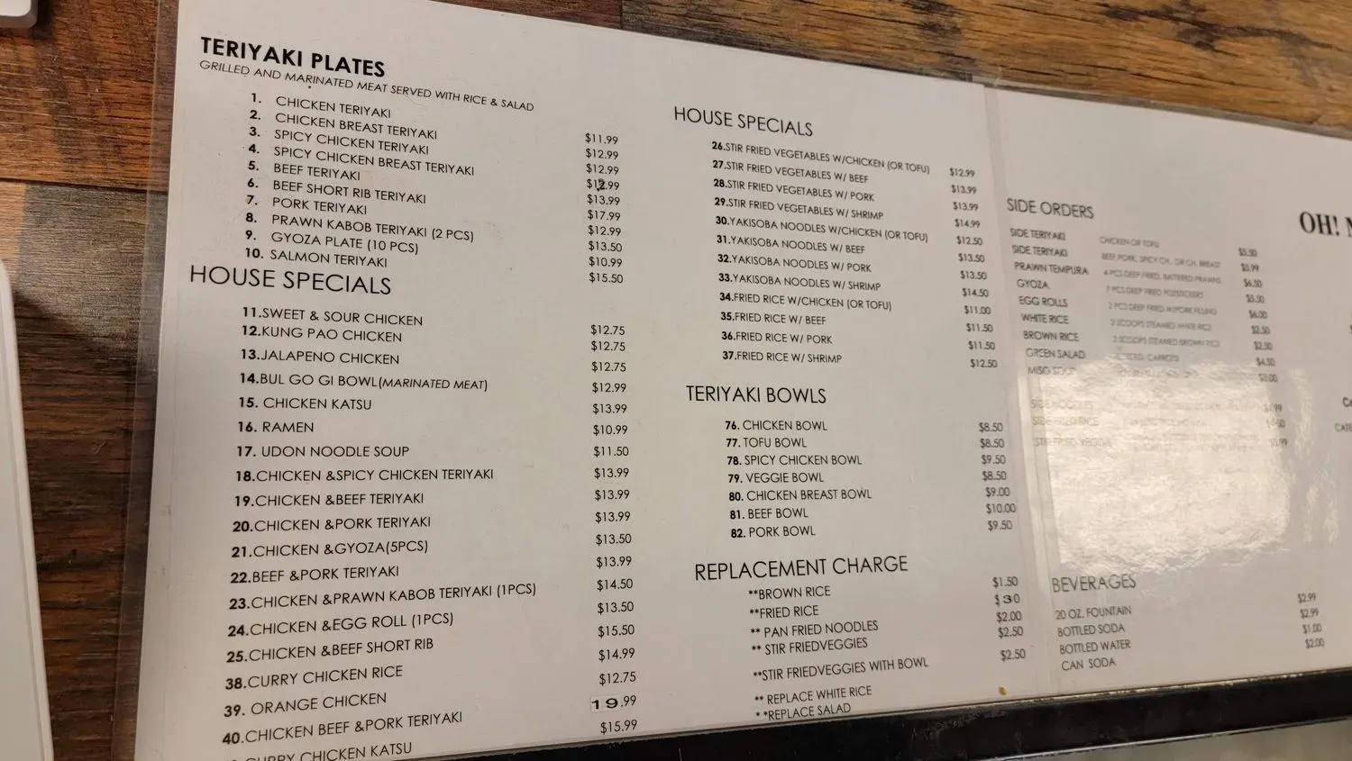 Menu 5