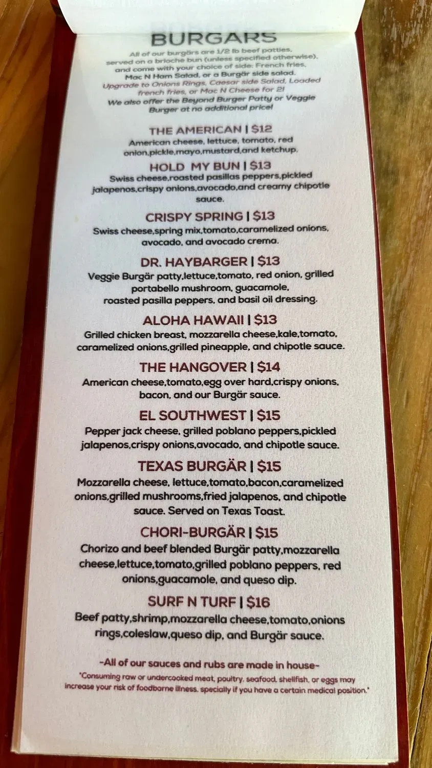 Menu 5