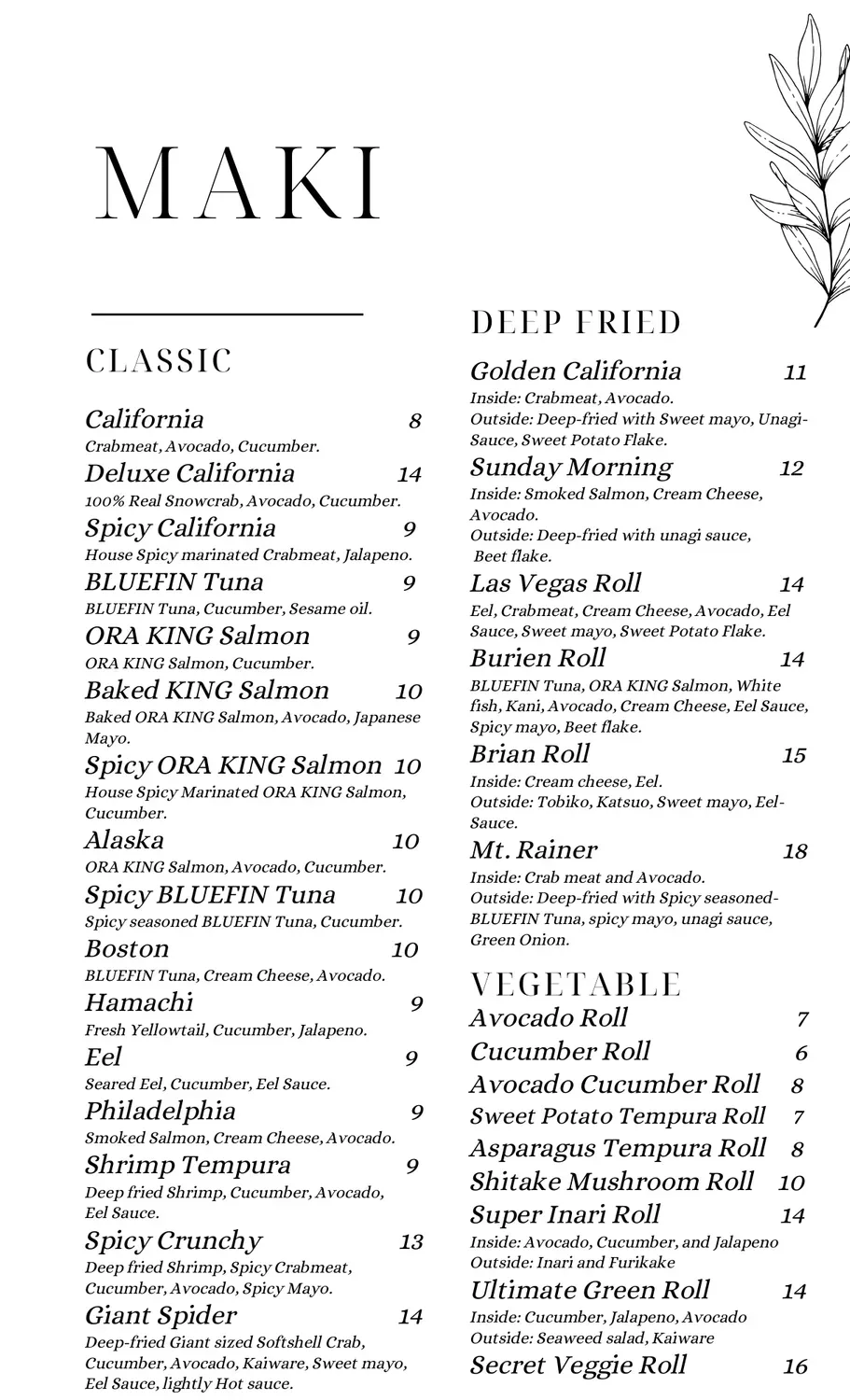 Menu 3