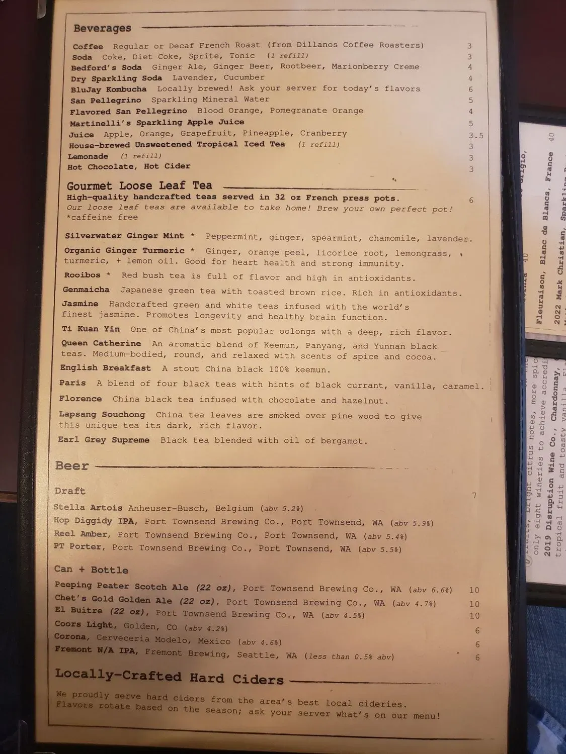 Menu 5