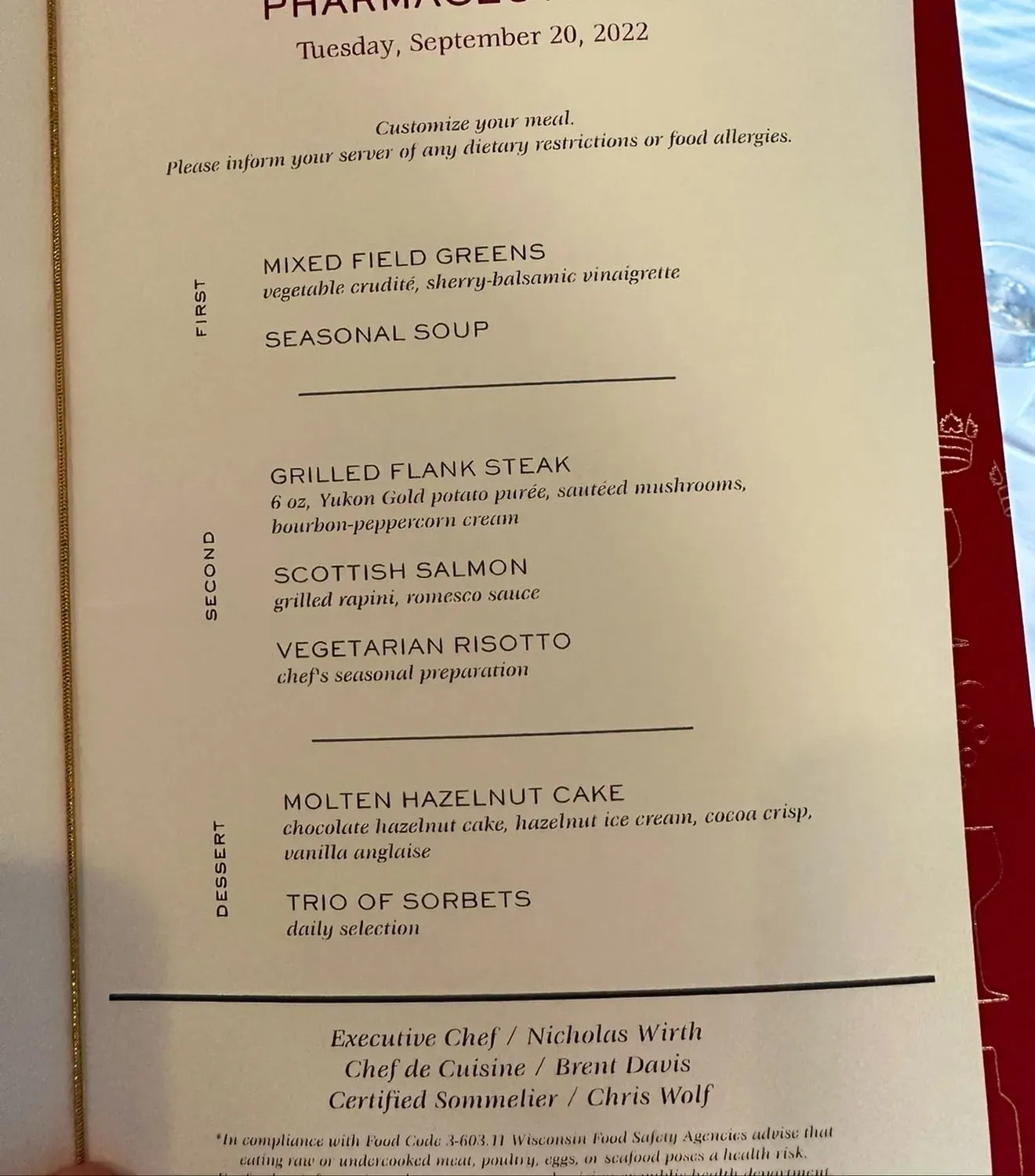 Menu 5