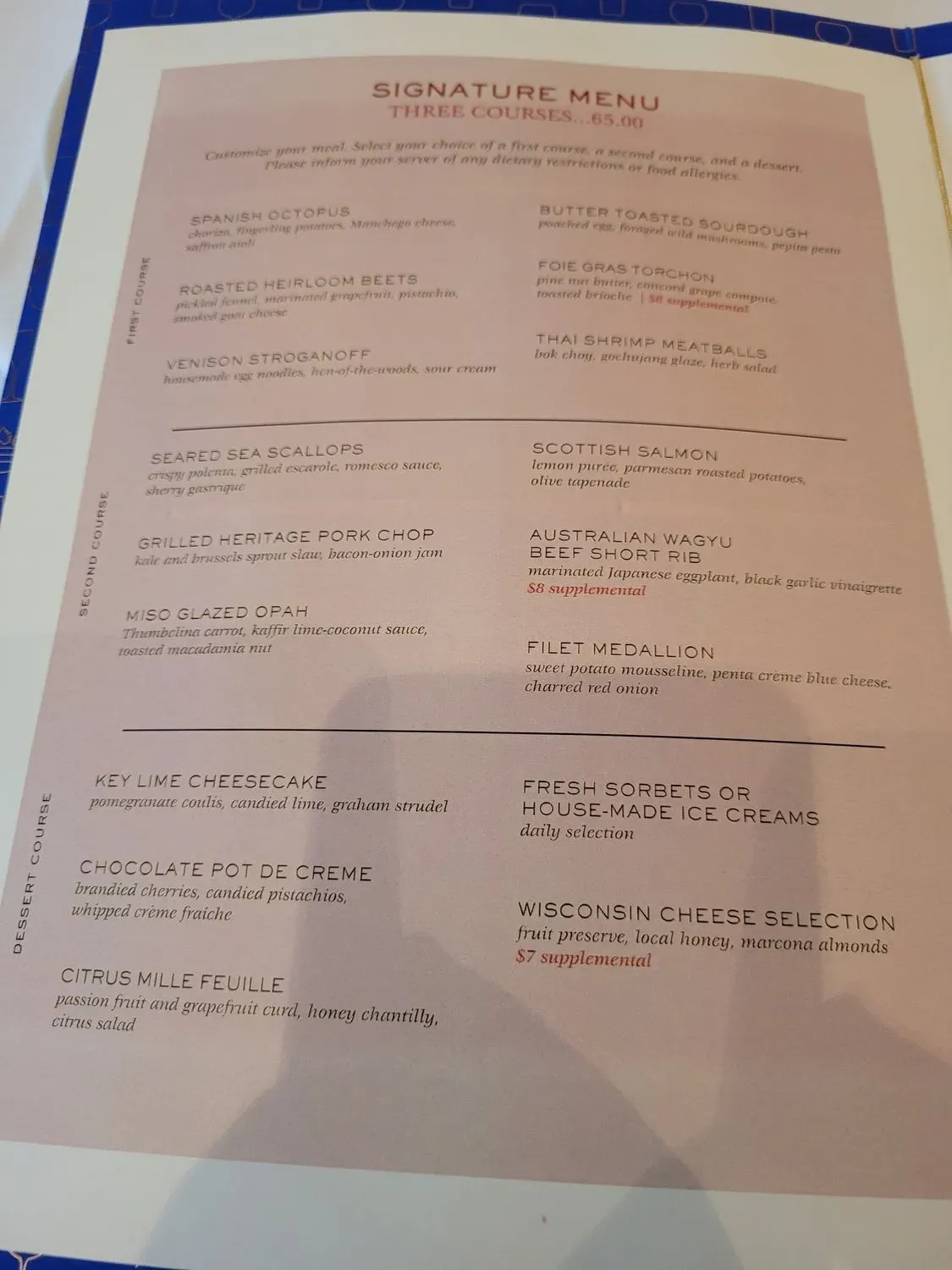 Menu 5