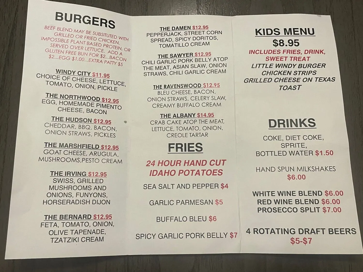 Menu 1