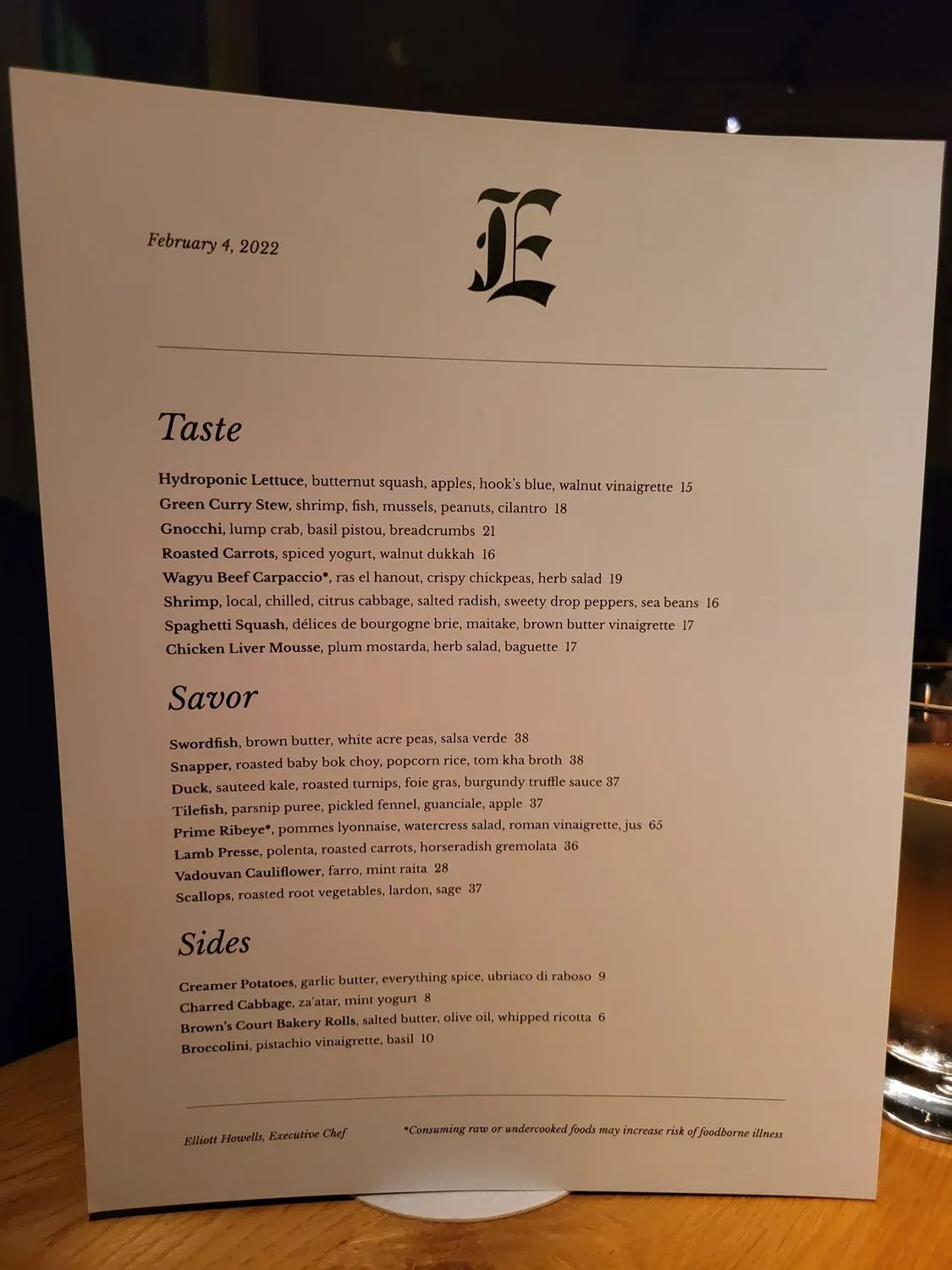 Menu 5