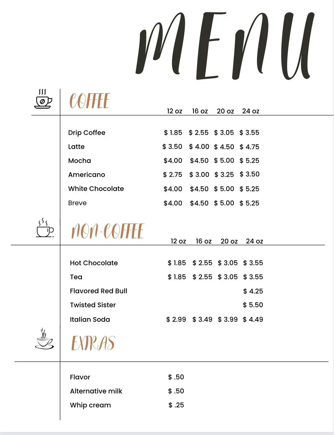 Menu 2