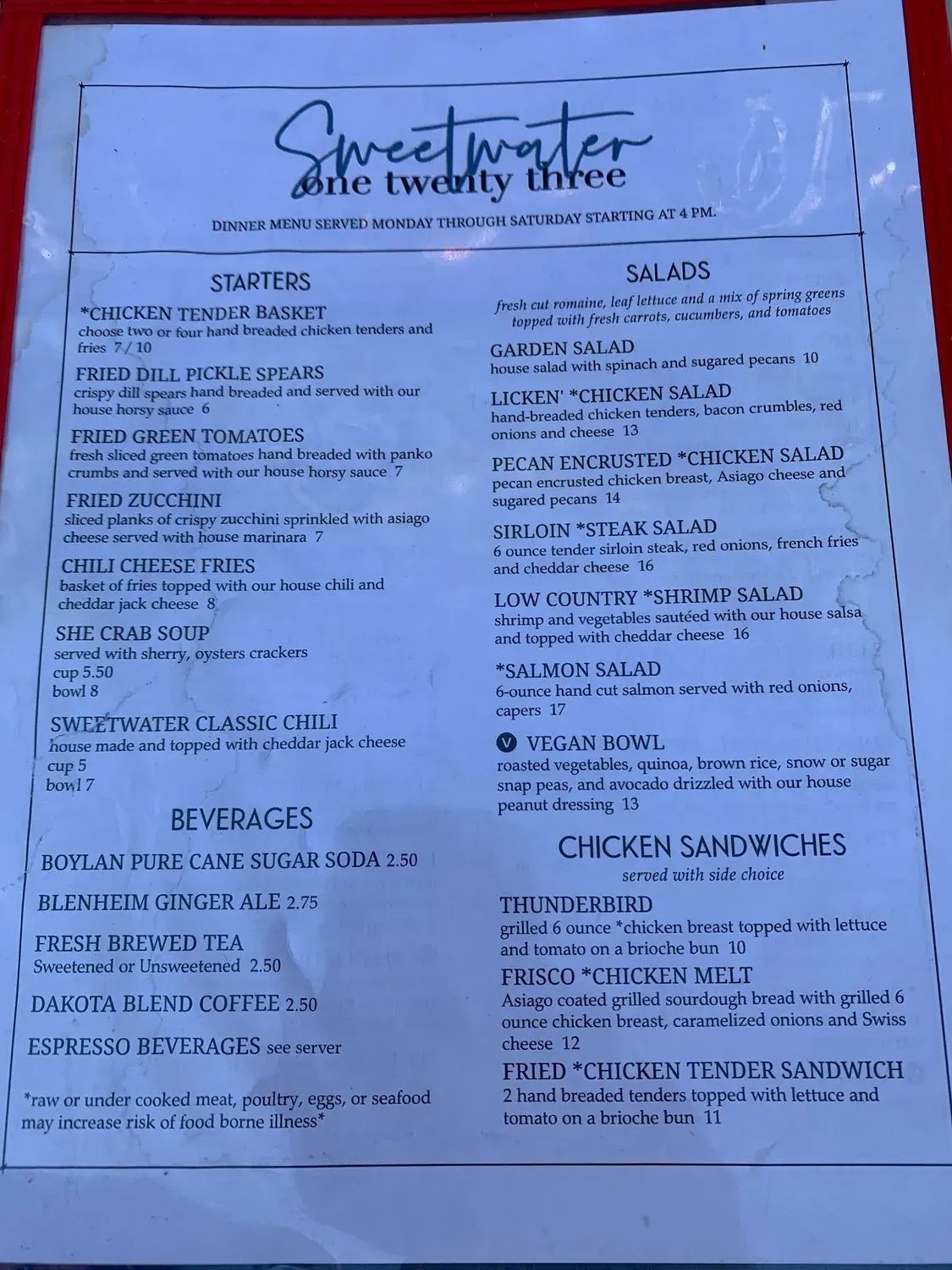 Menu 2