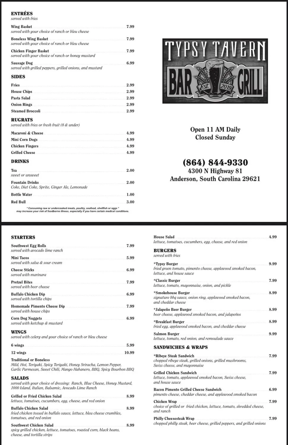 Menu 1