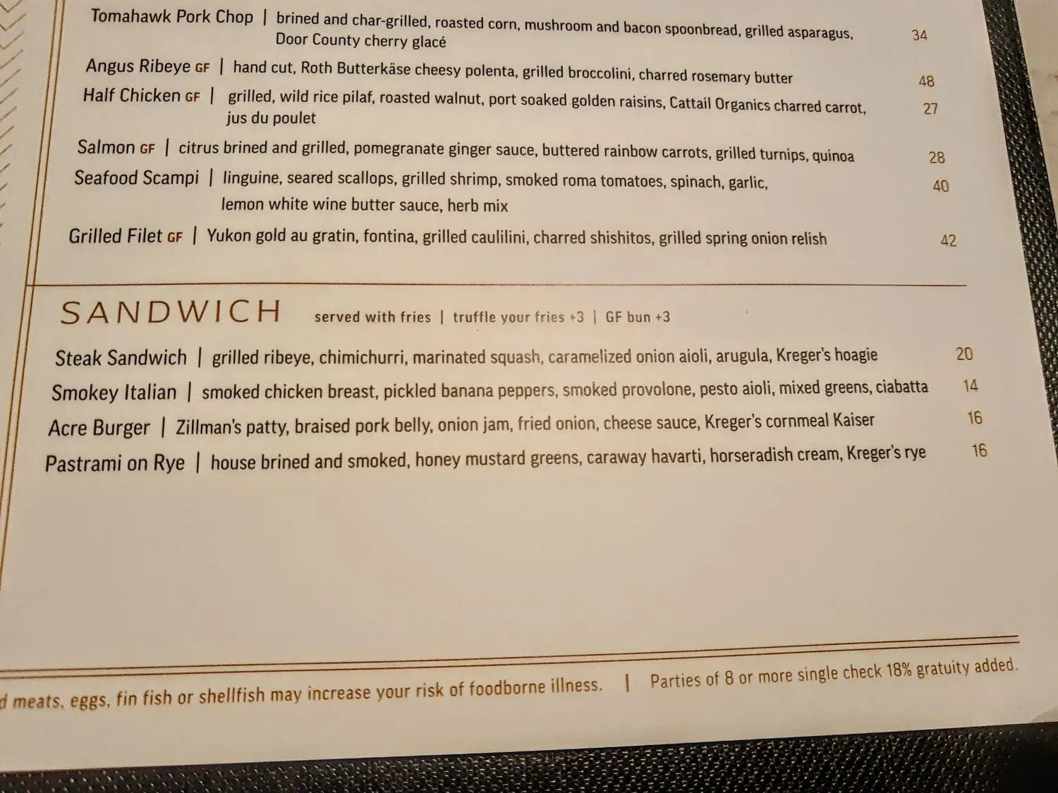 Menu 2