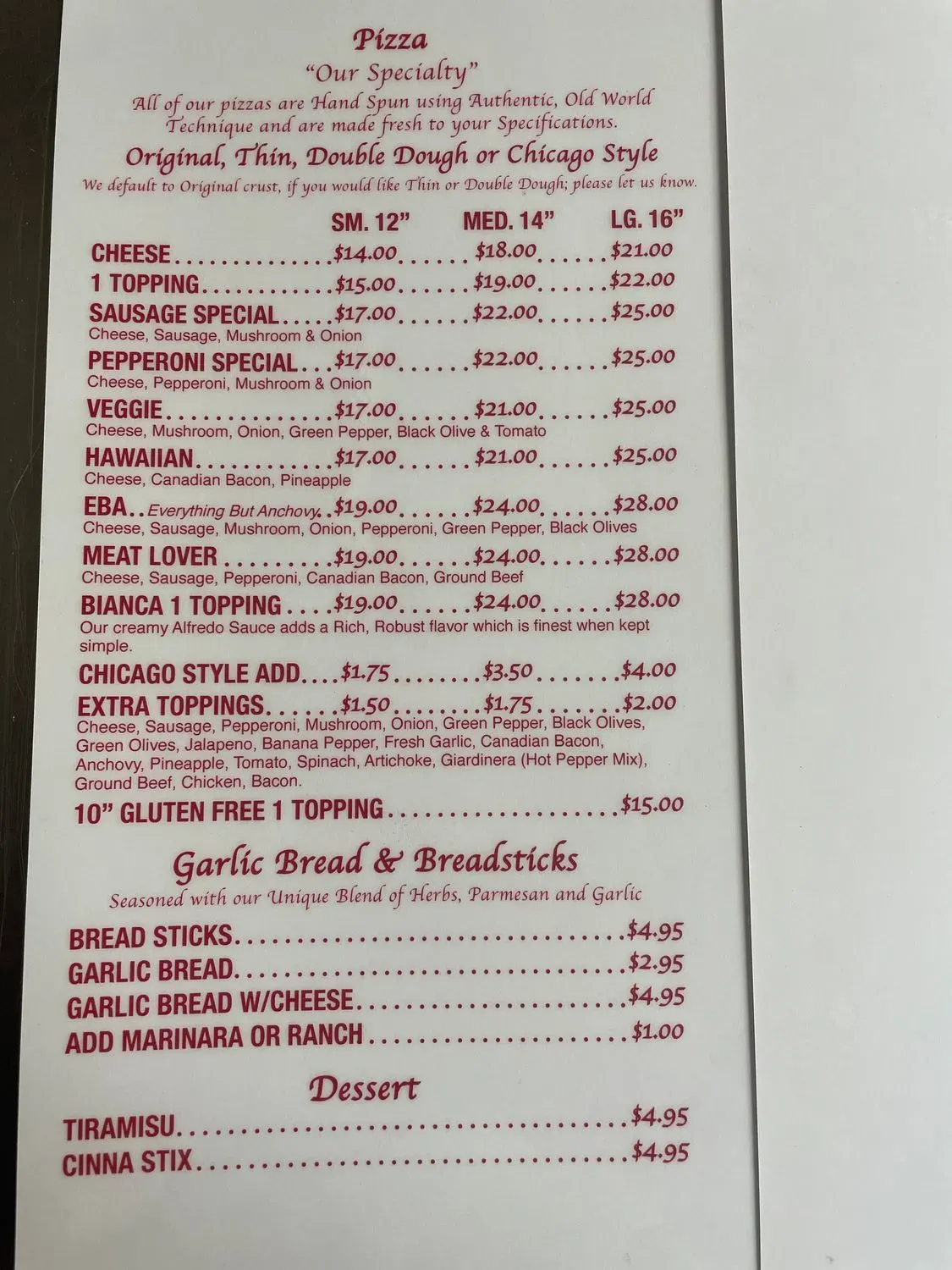 Menu 4