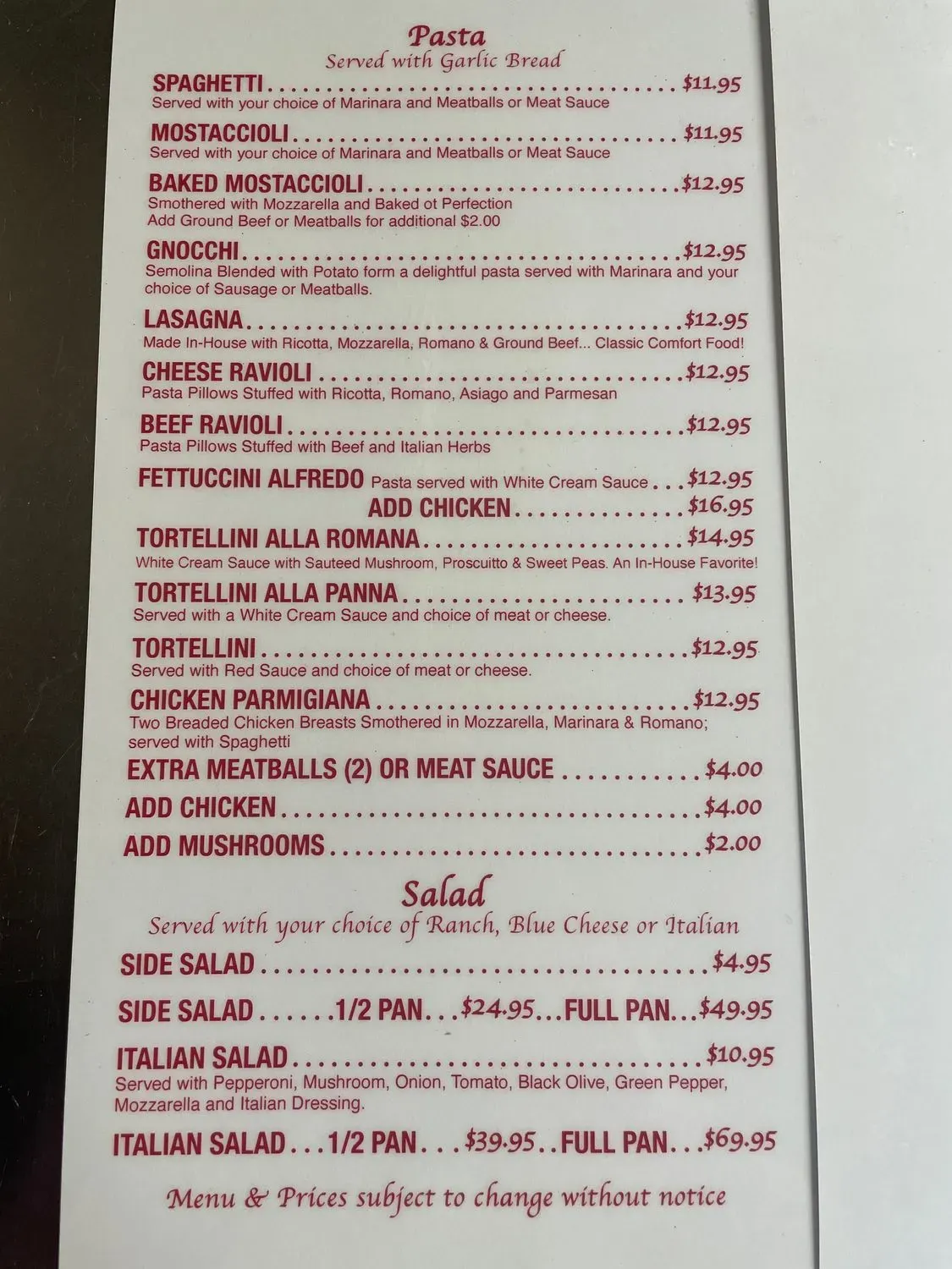 Menu 2