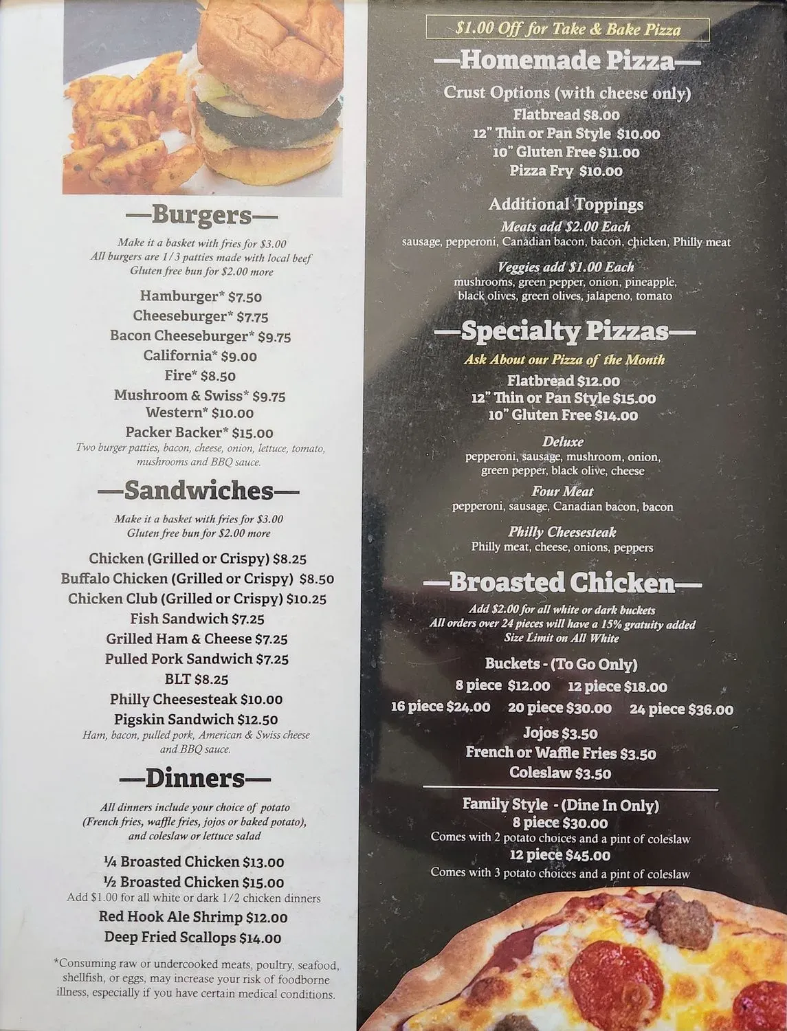 Gosnell's Packer Inn Menu - Updated October 2025