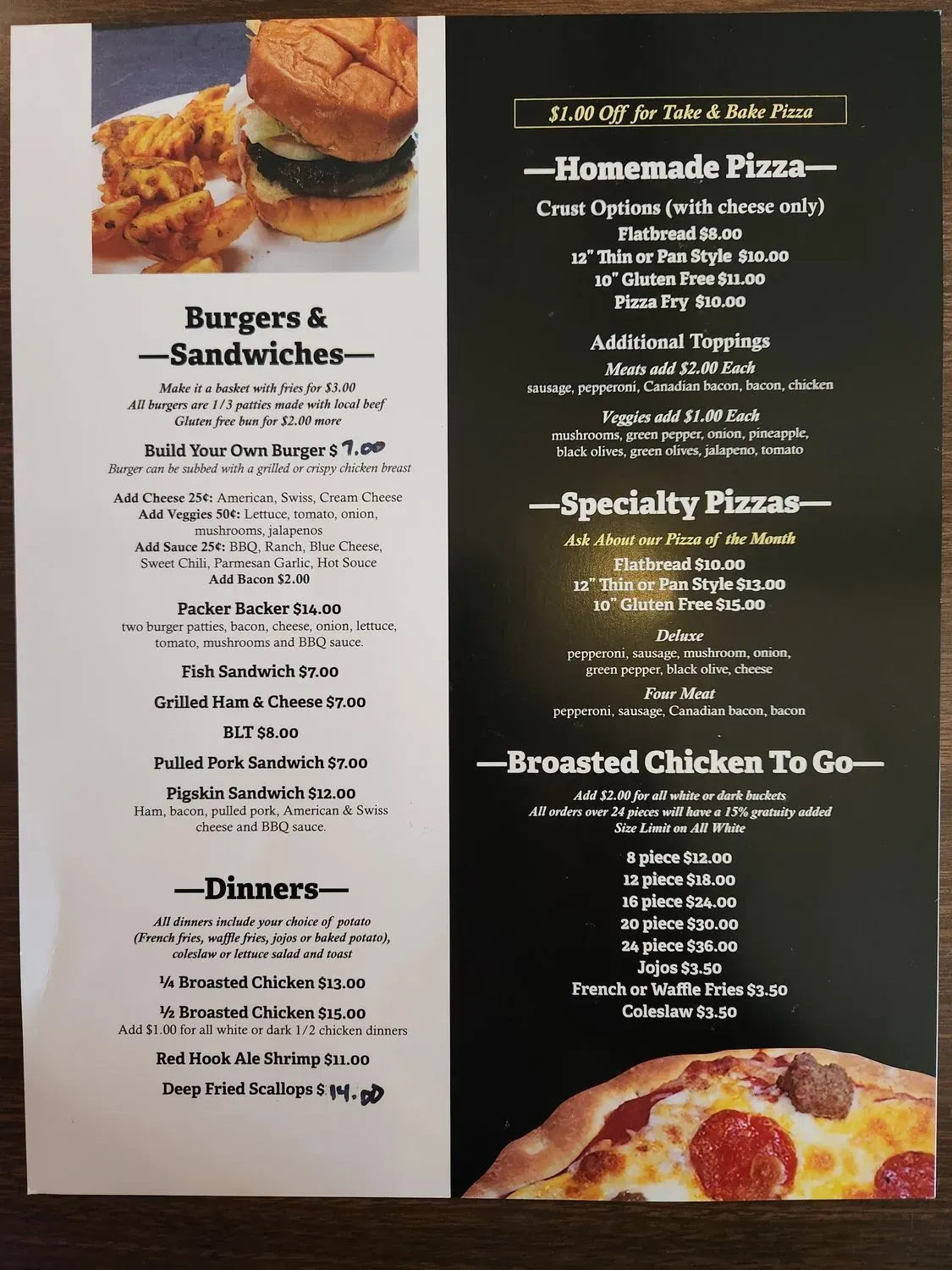 Gosnell's Packer Inn Menu - Updated October 2025