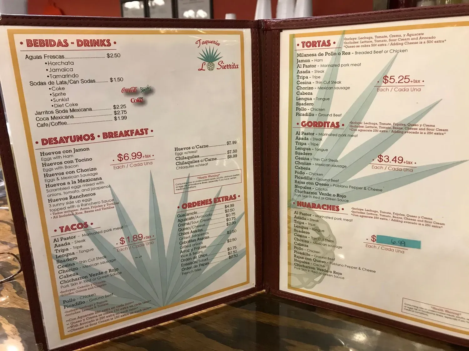 Menu 6