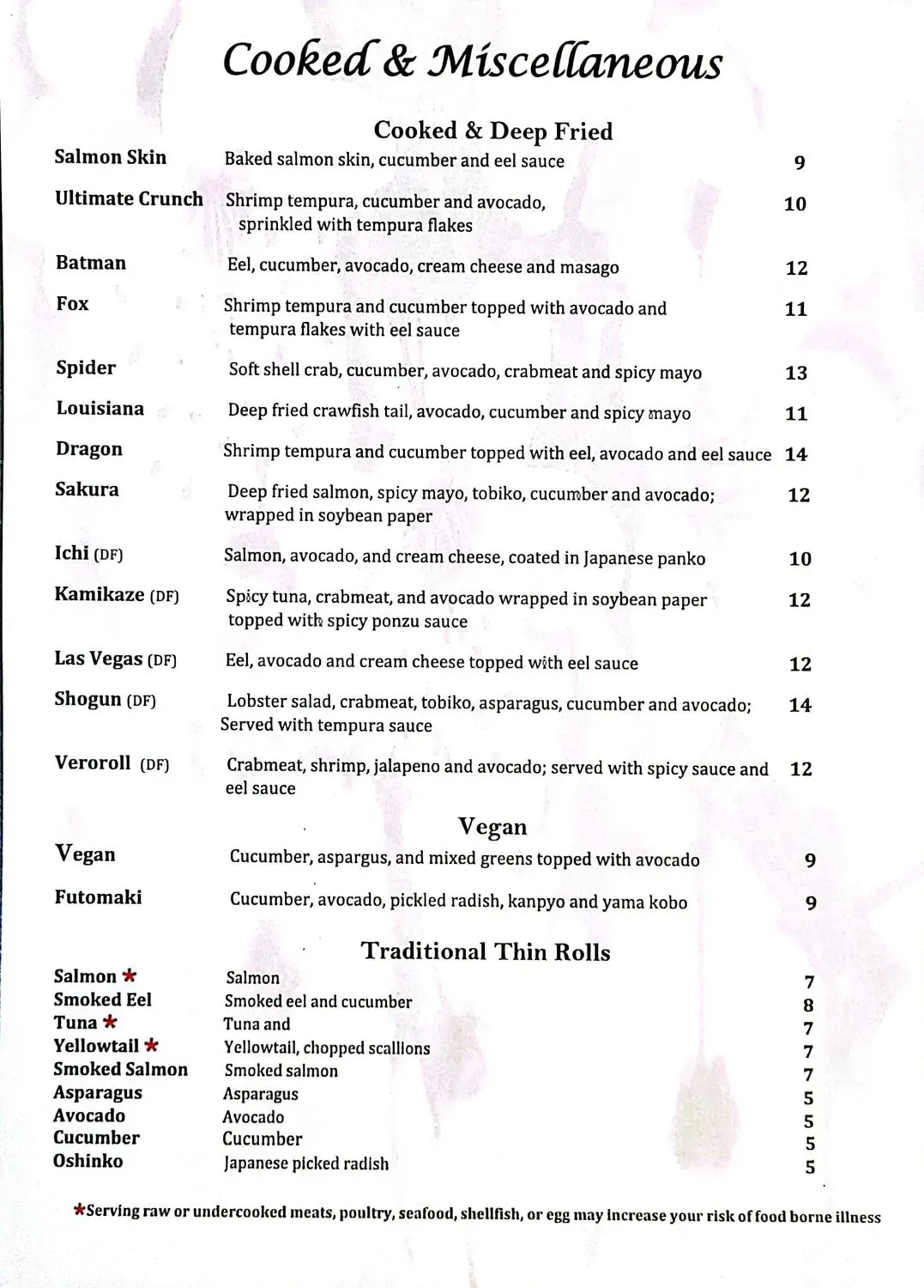 Menu 2