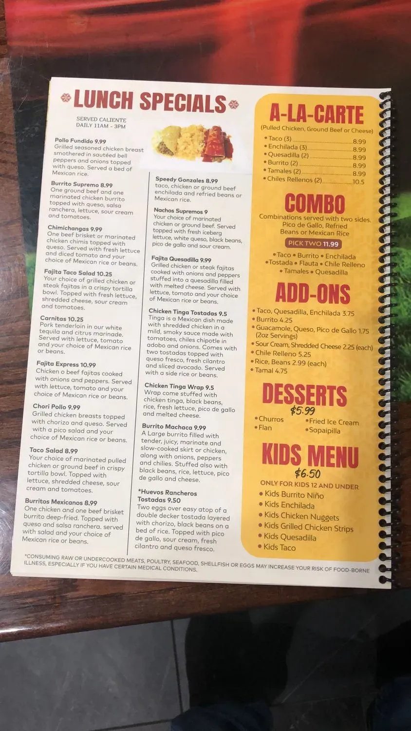 Menu 2