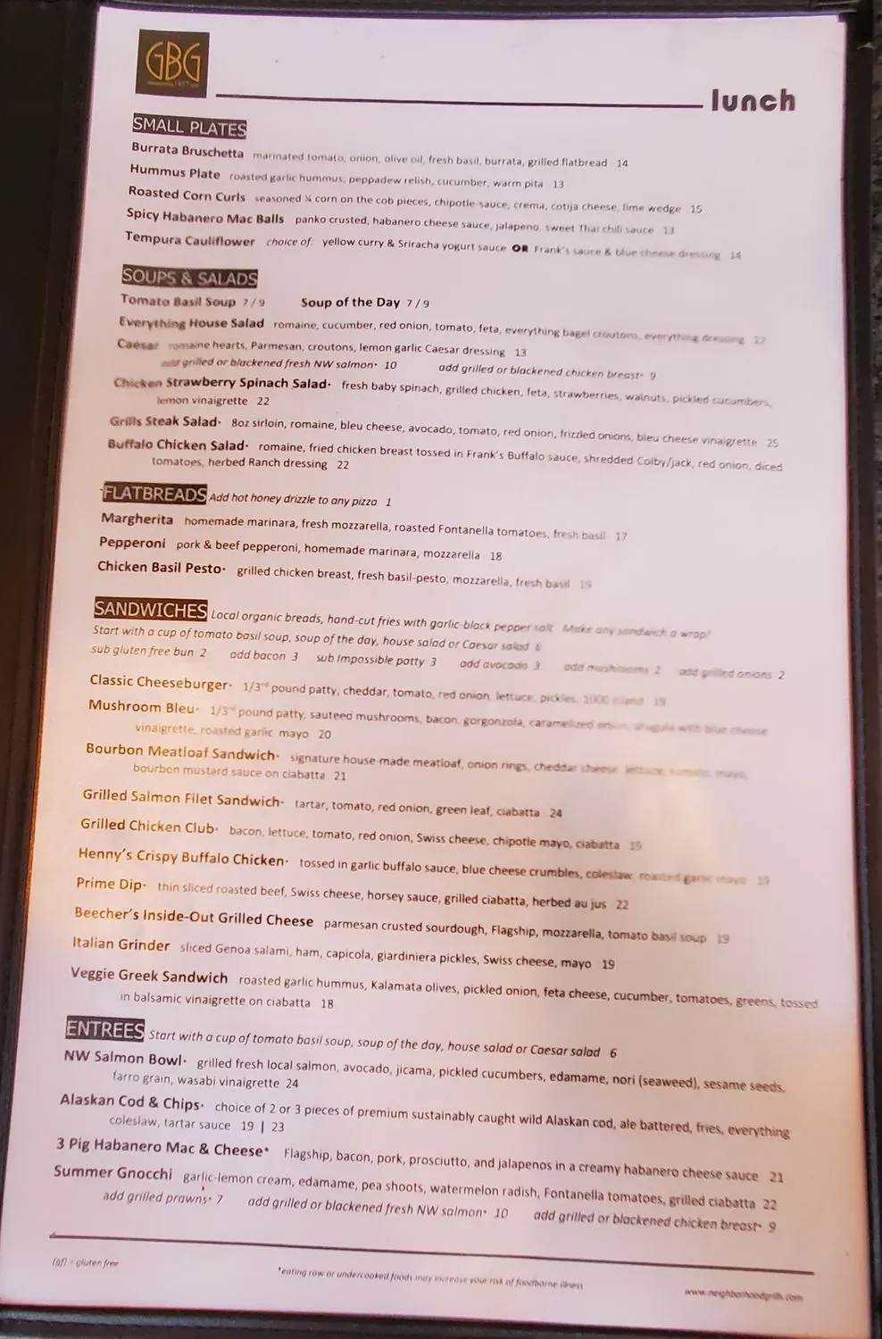 Menu 1